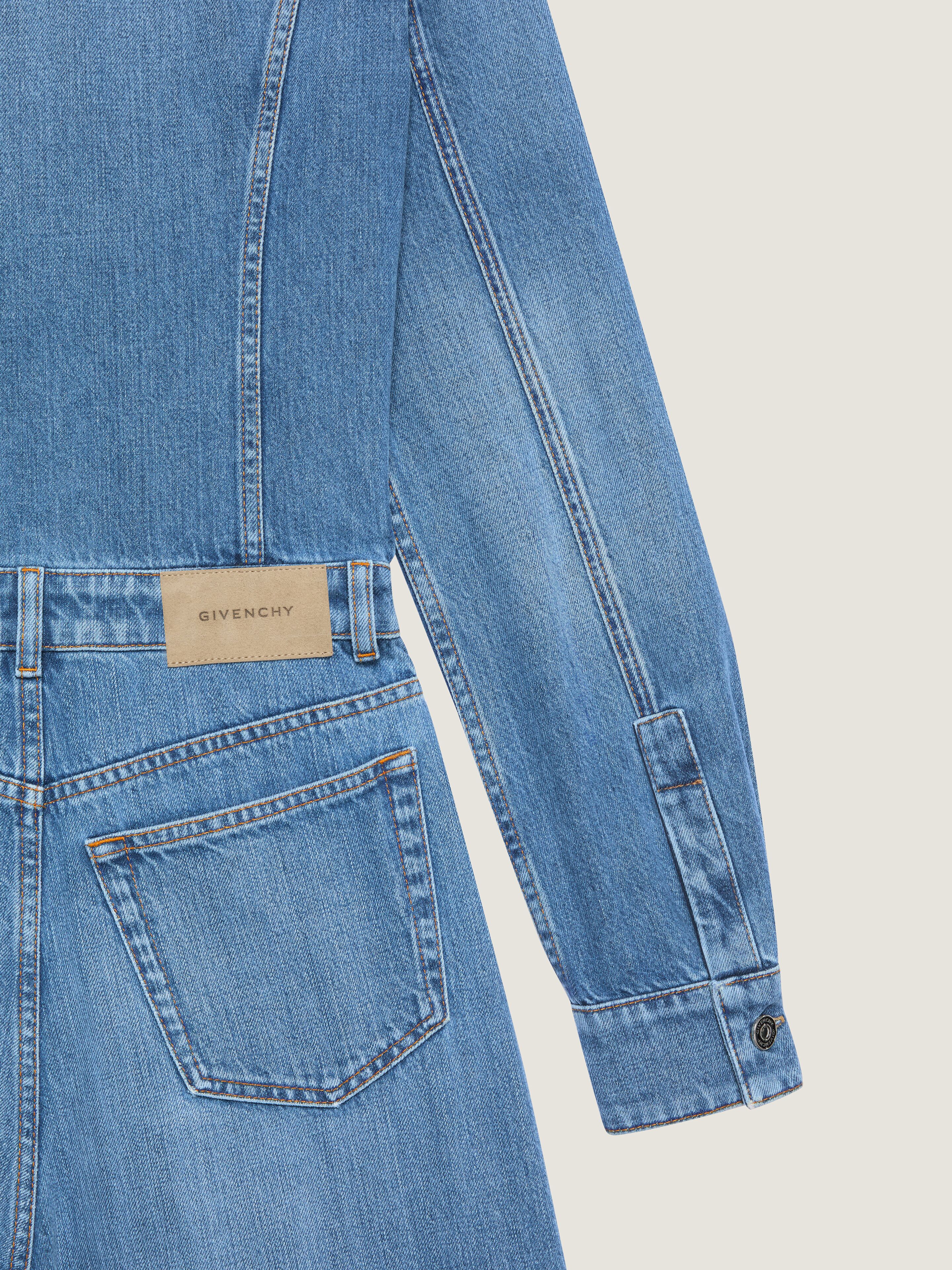 デニム・ジーパン GIVENCHY LIGHT BLUE DENIM JUMPSUIT Givenchy Jumpsuits and rompers for Women | Online Sale up to
