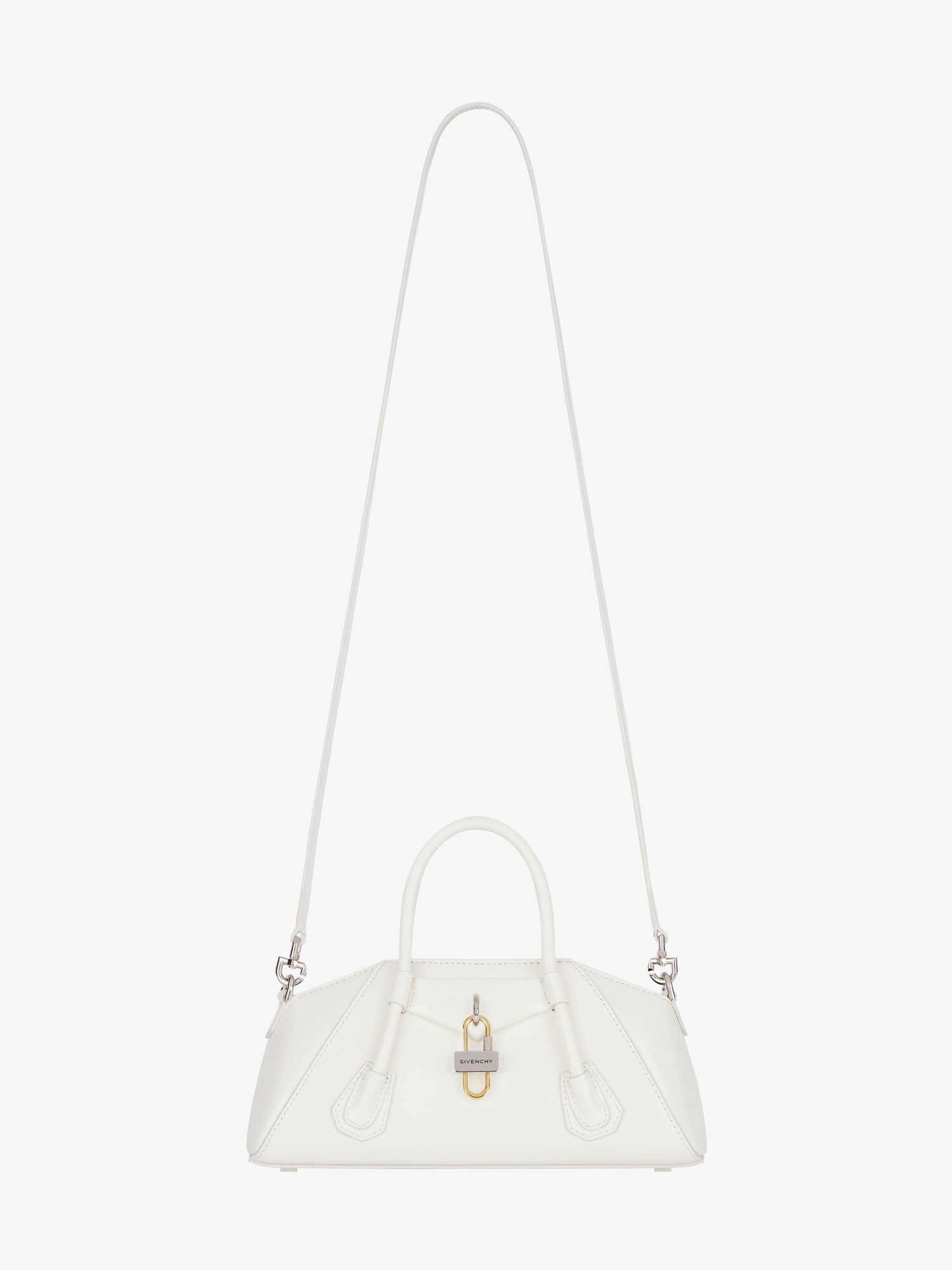 Sac Antigona Stretch mini en cuir lisse - ivoire | Givenchy FR