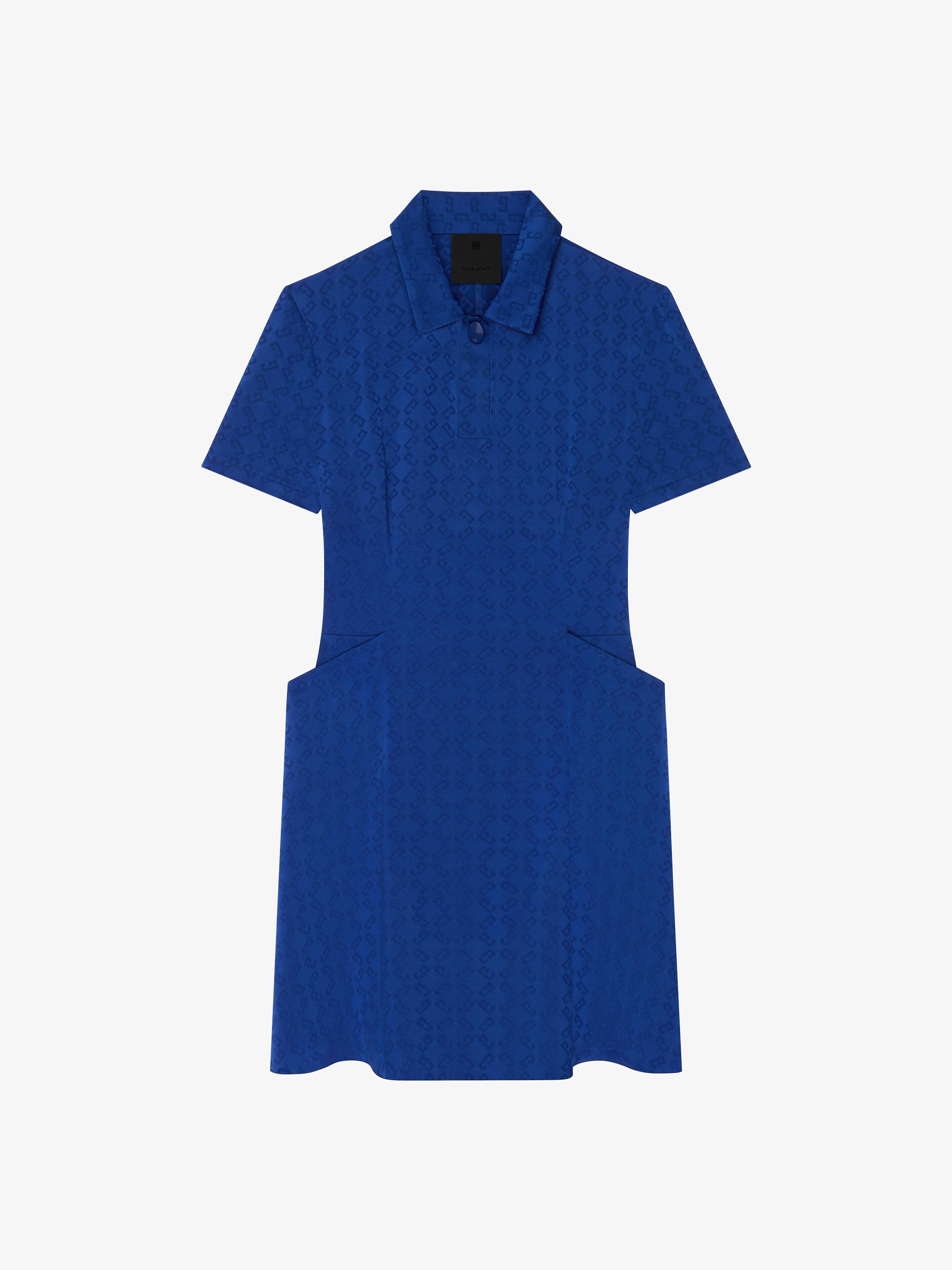 Shop Givenchy Polo Dress In Monogram 72 Jacquard In Multicolor