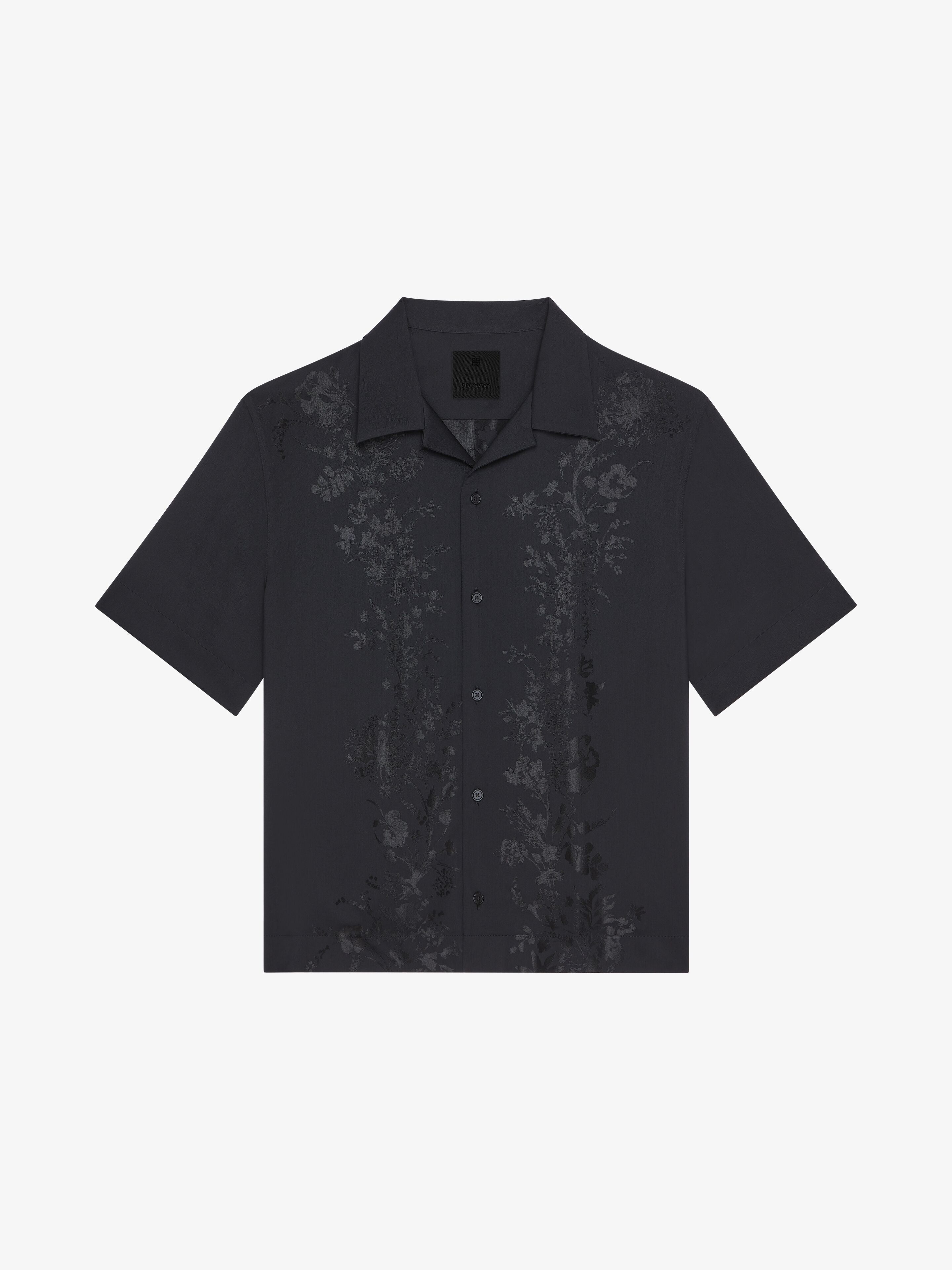 Givenchy - Chemise Ample En Jacquard Floral - Noir - pour Homme - Taille : 43