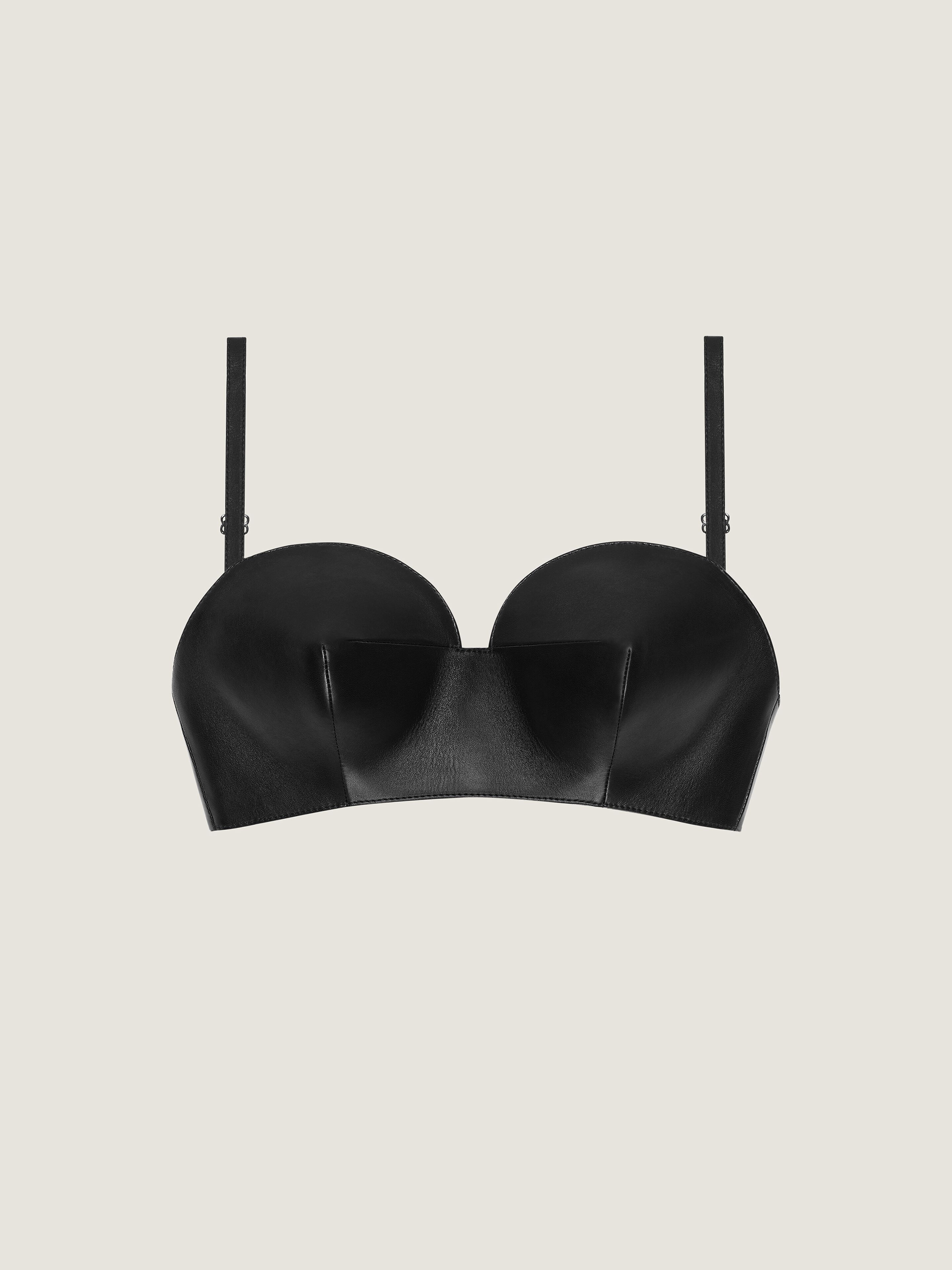 Givenchy Bullet Bra Top In Leather In Black