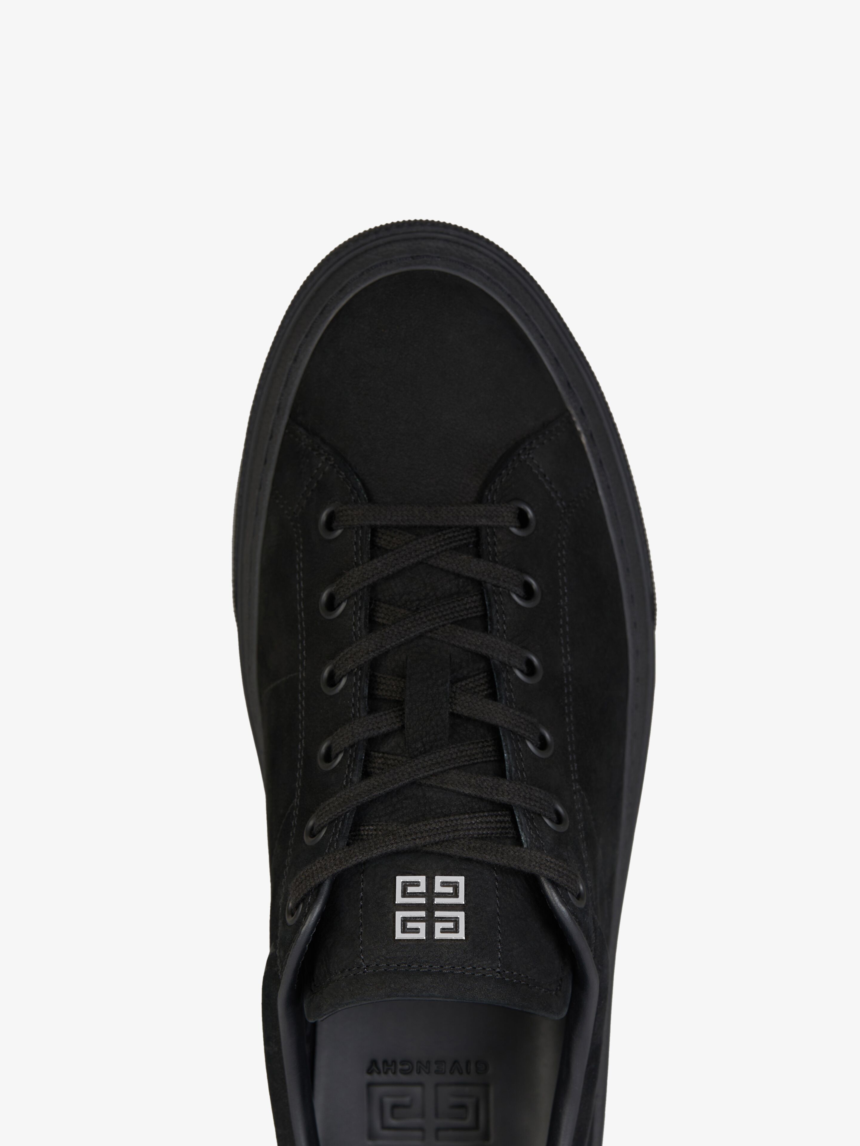 Givenchy City Sport Sneakers In Nubuck Black Men 43