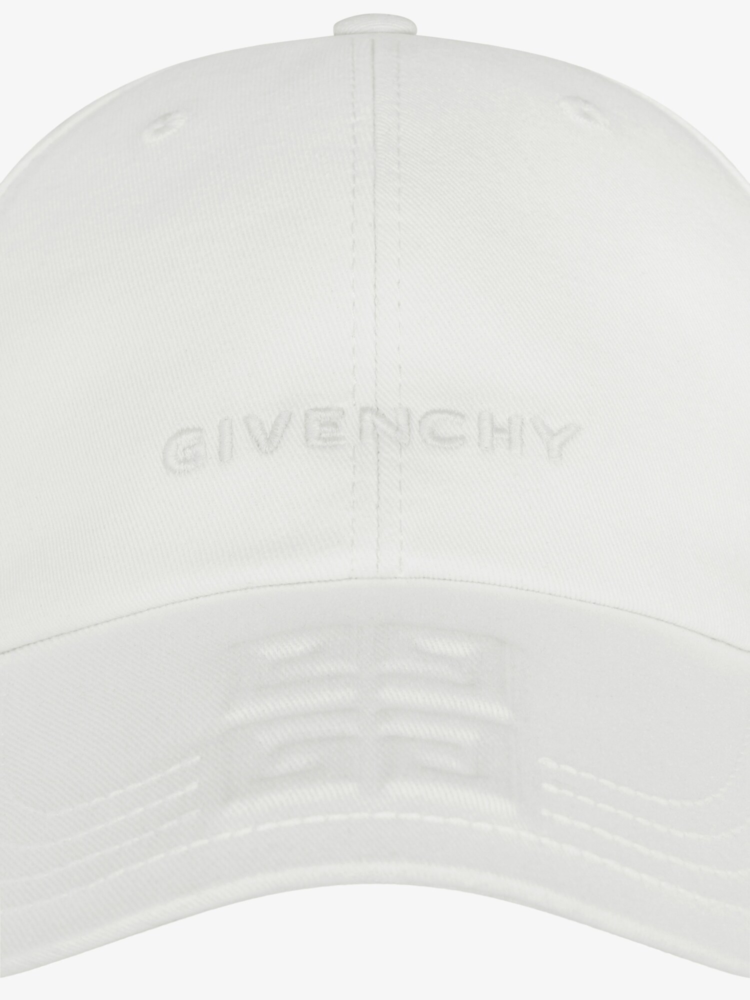 キャップ キャンバス 4Gブランドロゴ刺繍入り - ホワイト | GIVENCHY JP 