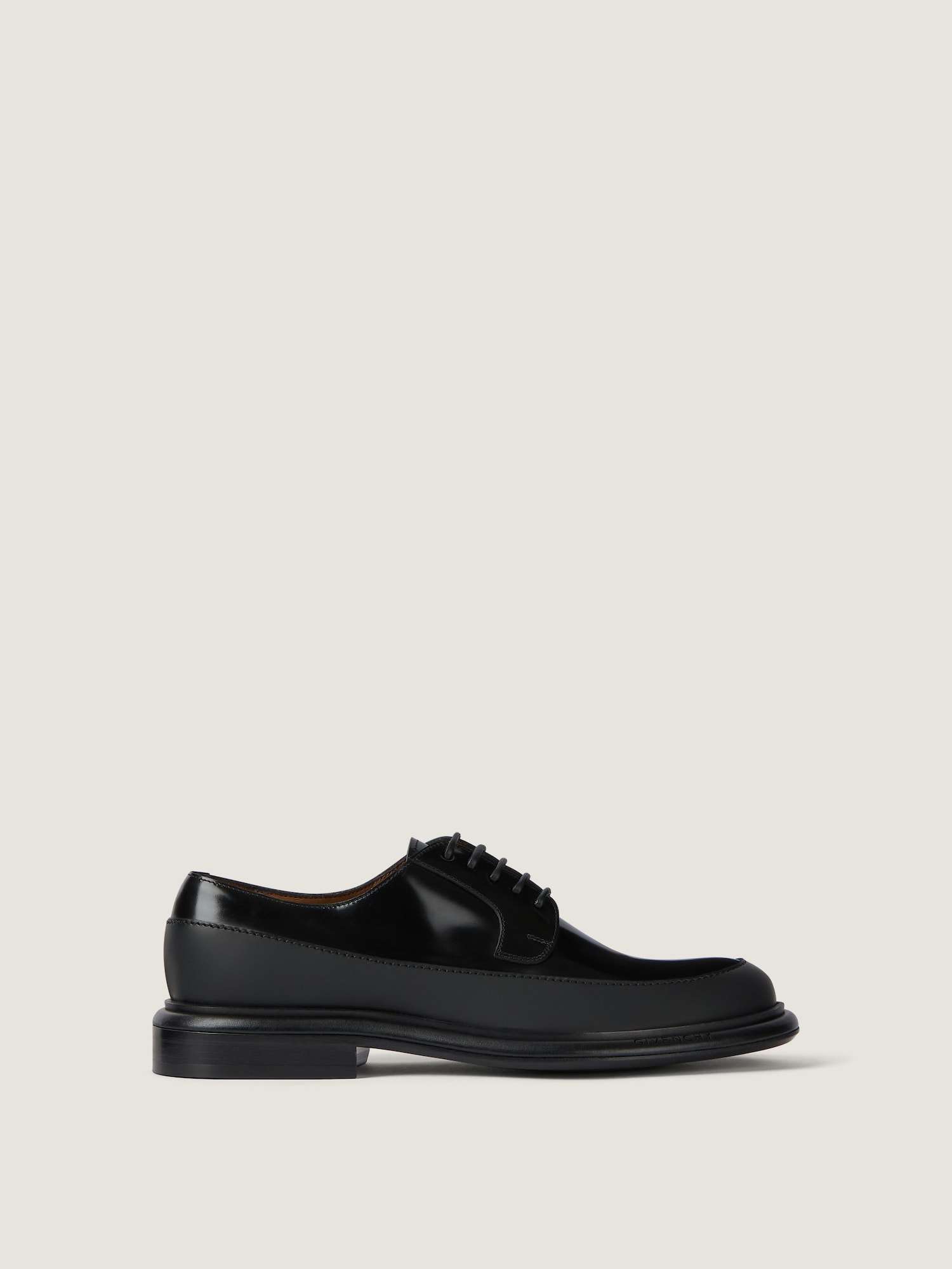 Givenchy Leather Chain-Link Accents Derby Shoes Givenchy chain detail laceless oxford shoes, black, 39.5  main image 2