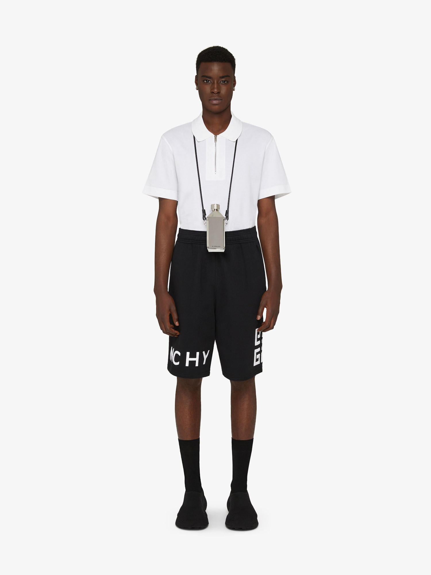 GIVENCHY 4G bermuda shorts in fleece | Givenchy US | Givenchy