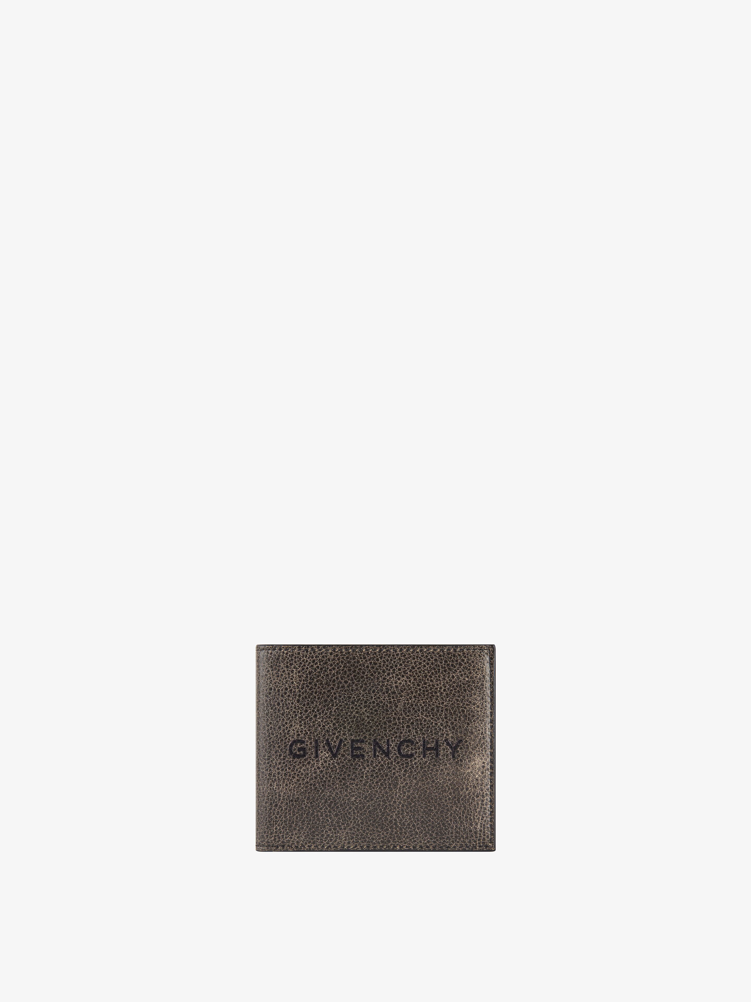 Shop Givenchy Wallet In Crackled Leather In Multicolor