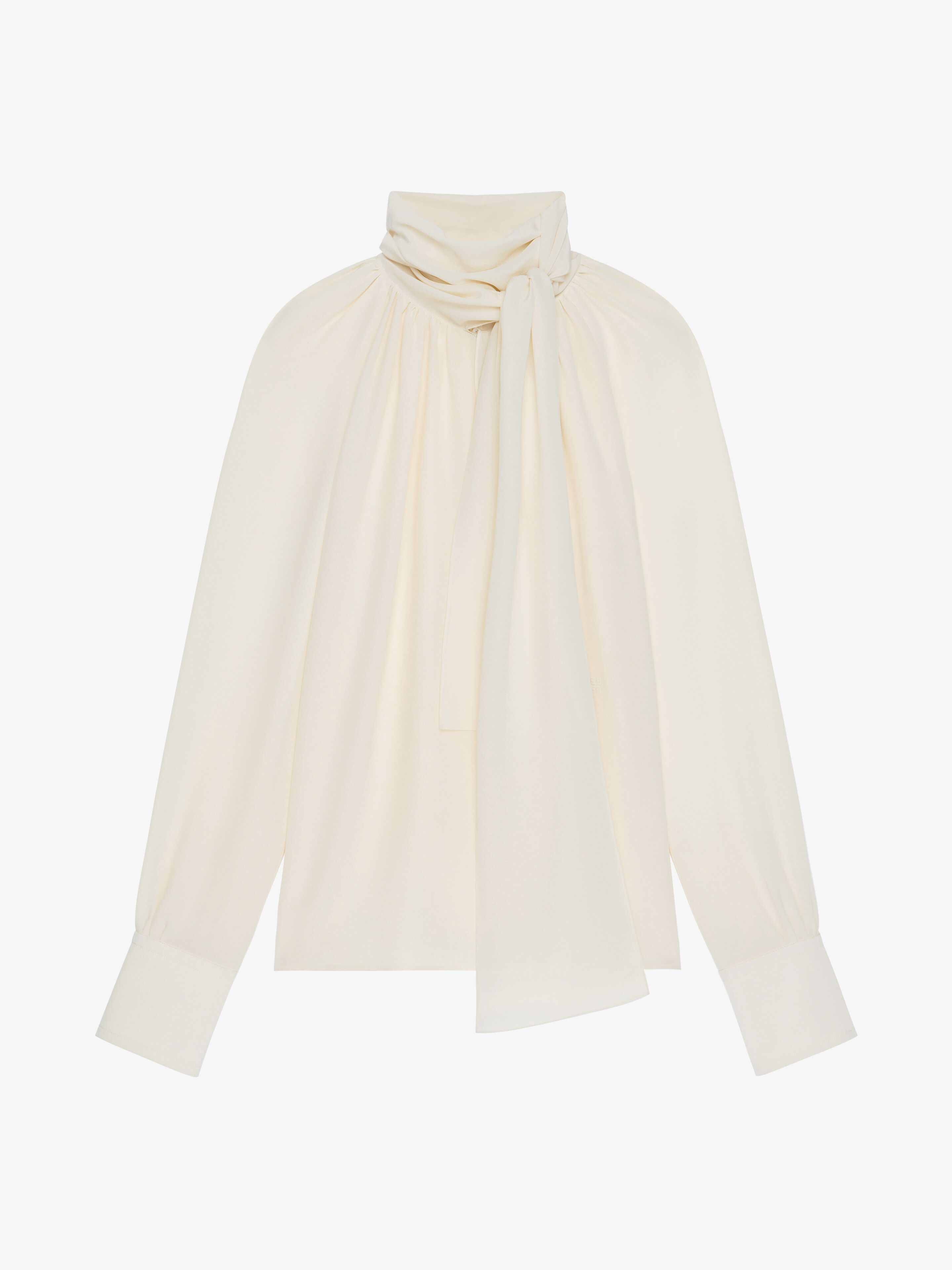 Shop Givenchy Blouse En Soie Avec Lavallière