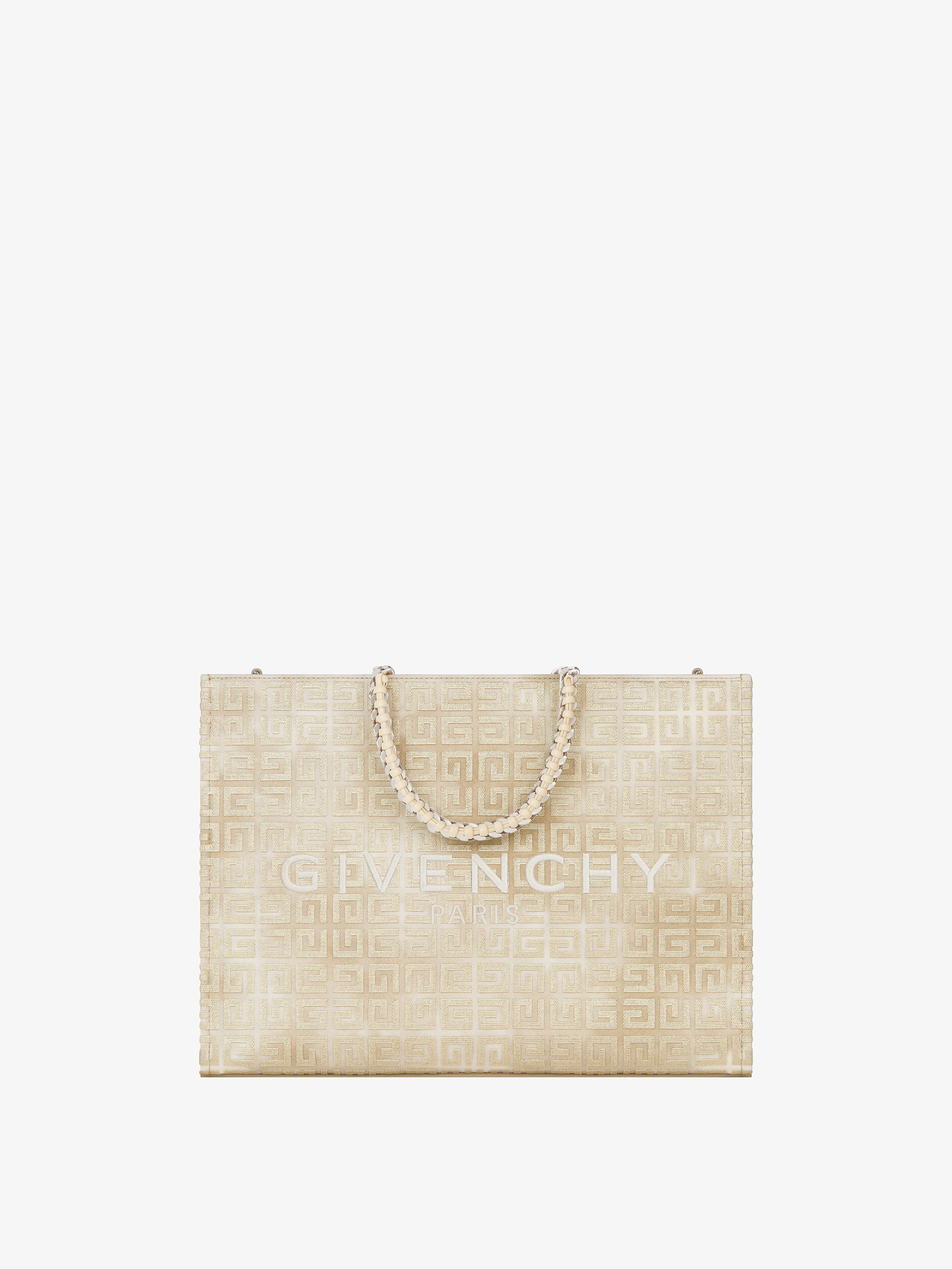 Givenchy - Cabas G-Tote Medium En Toile 4G Avec Chaîne - pour Femme