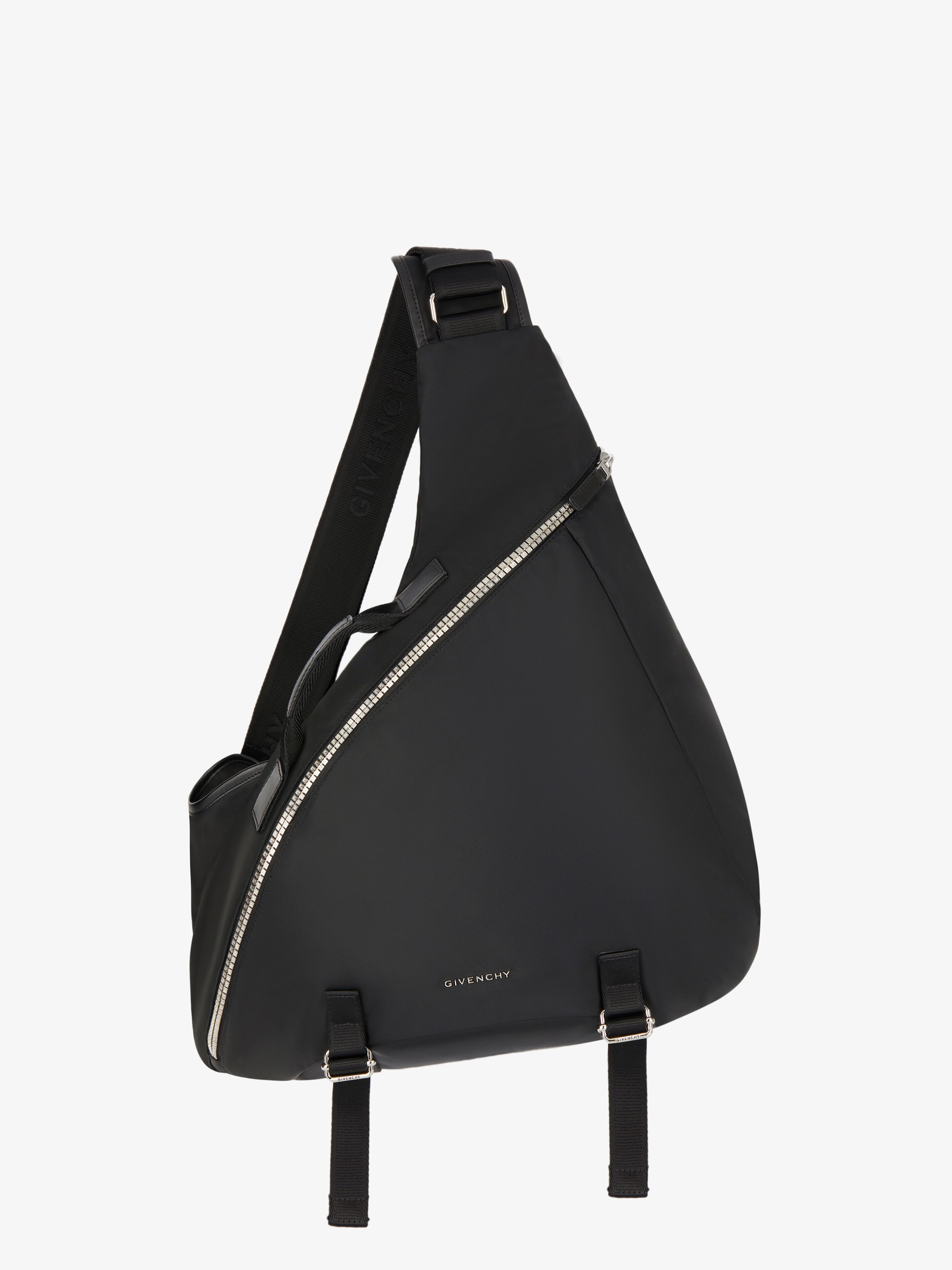 Shop Givenchy Medium G-zip Triangle Bag In Nylon In Multicolor
