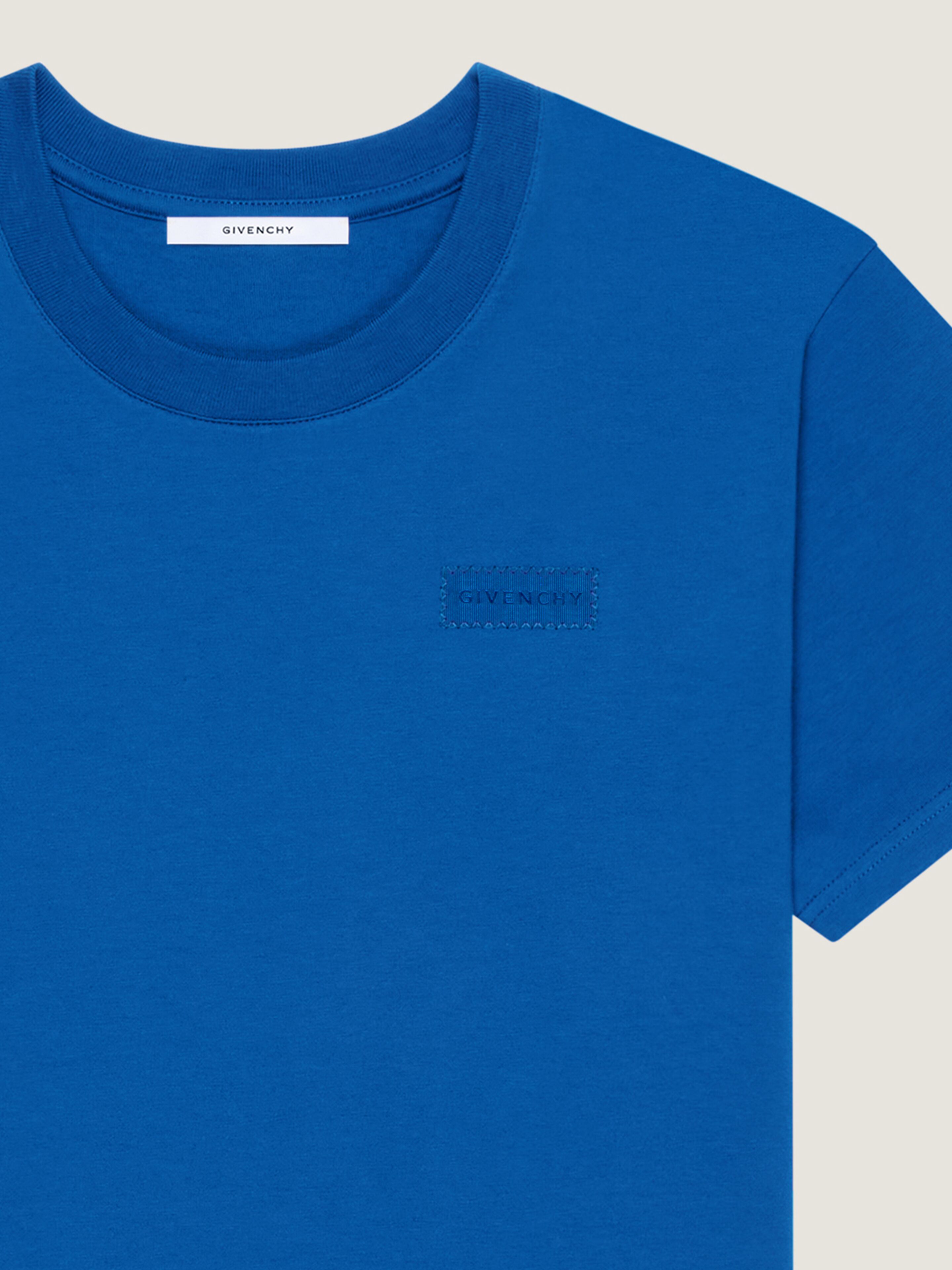 Tシャツ・カットソー GIVENCHY FW25 Dark blue cotton t-shirt (BM71NK3YRJ 499) 4G T-Shirt - Deep Blue – Feature