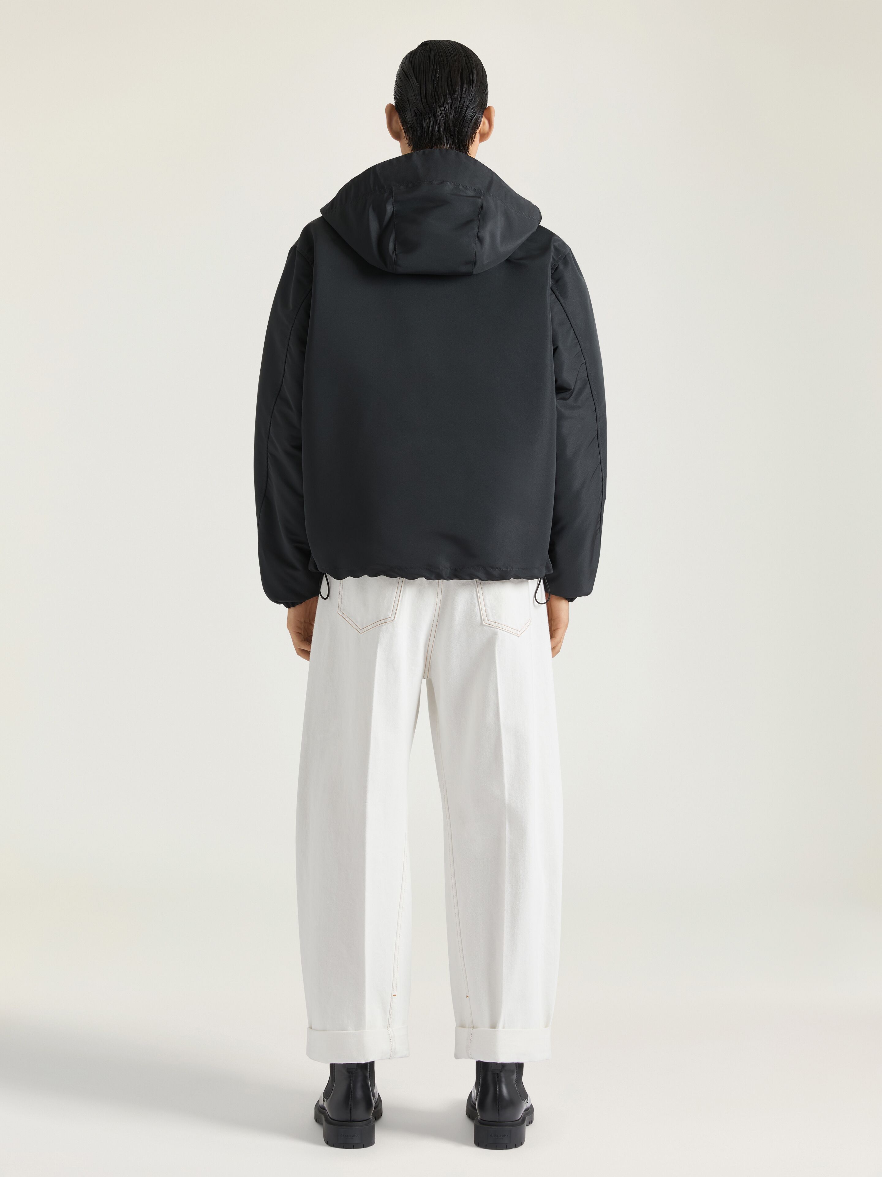 Windbreaker with GIVENCHY Stamp embroidery in - black
