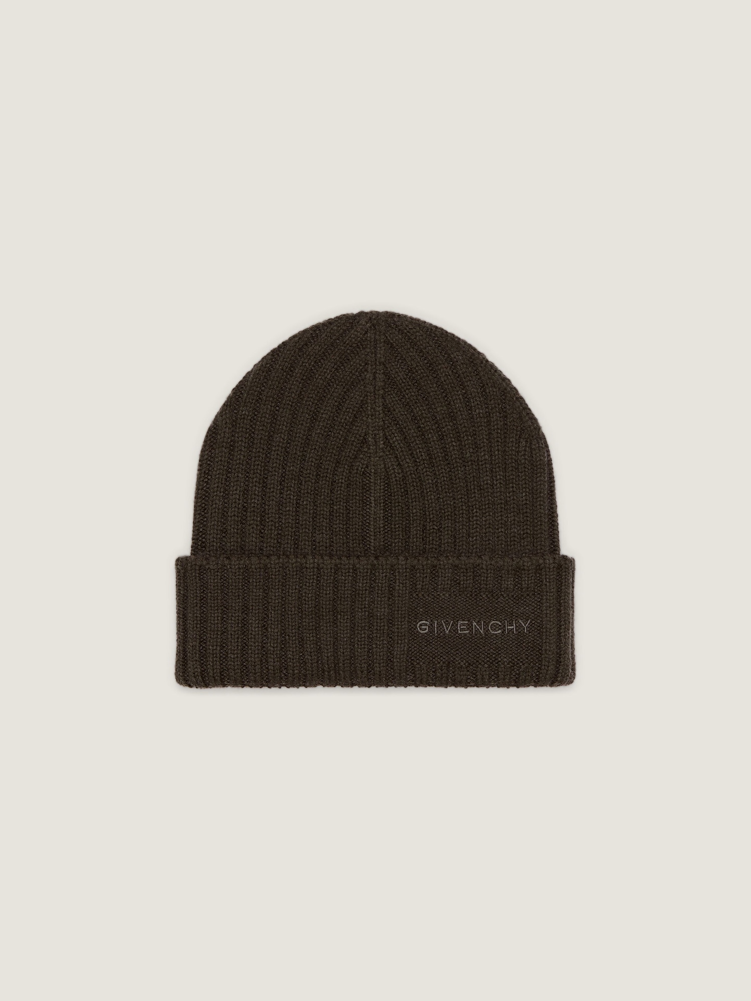 GIVENCHY beanie in wool - khaki in - khaki - BPZ0BUP0P6-305  display picture 3