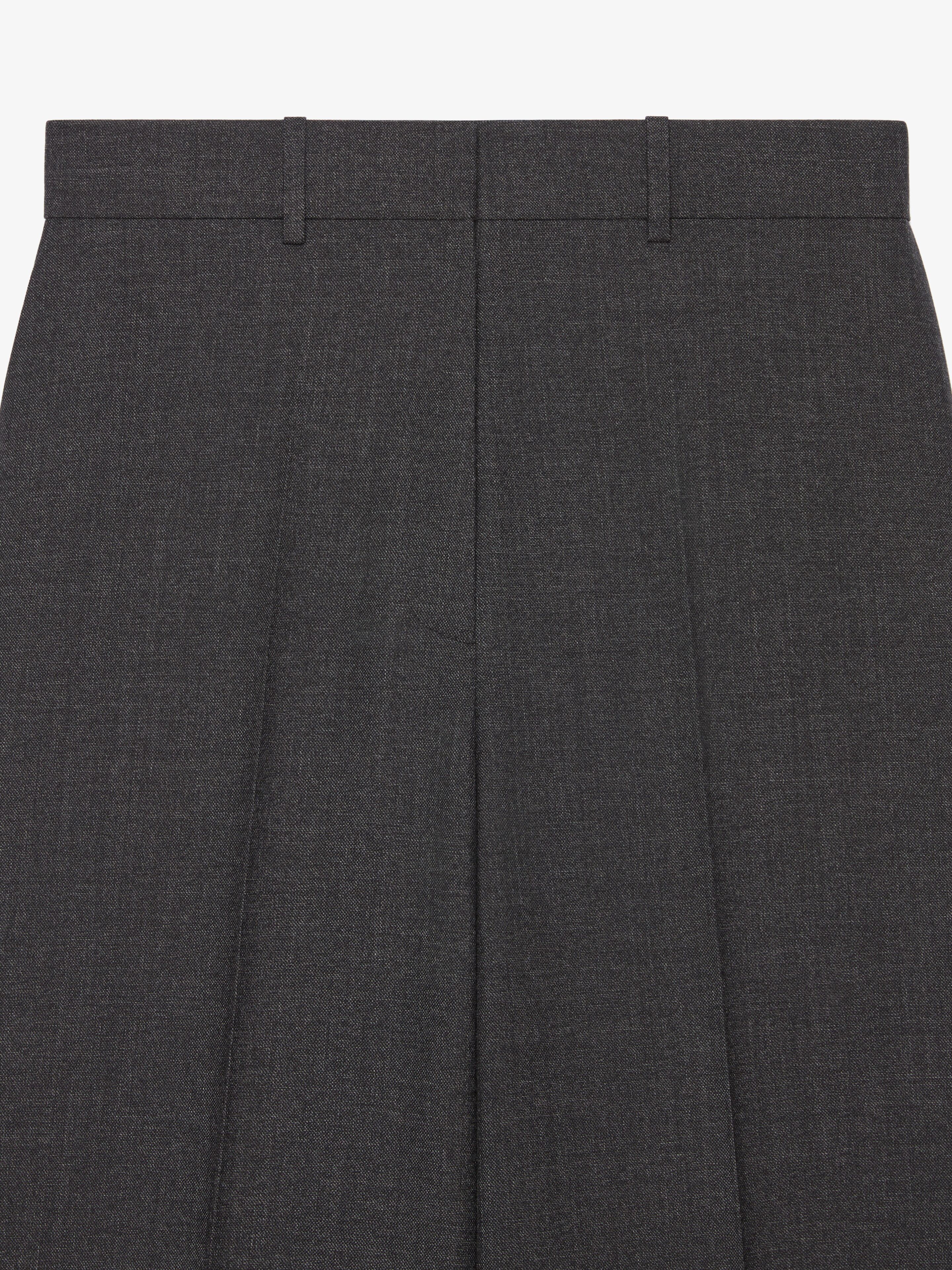 Oversized tailored pants in wool in - grey mix | Givenchy ES