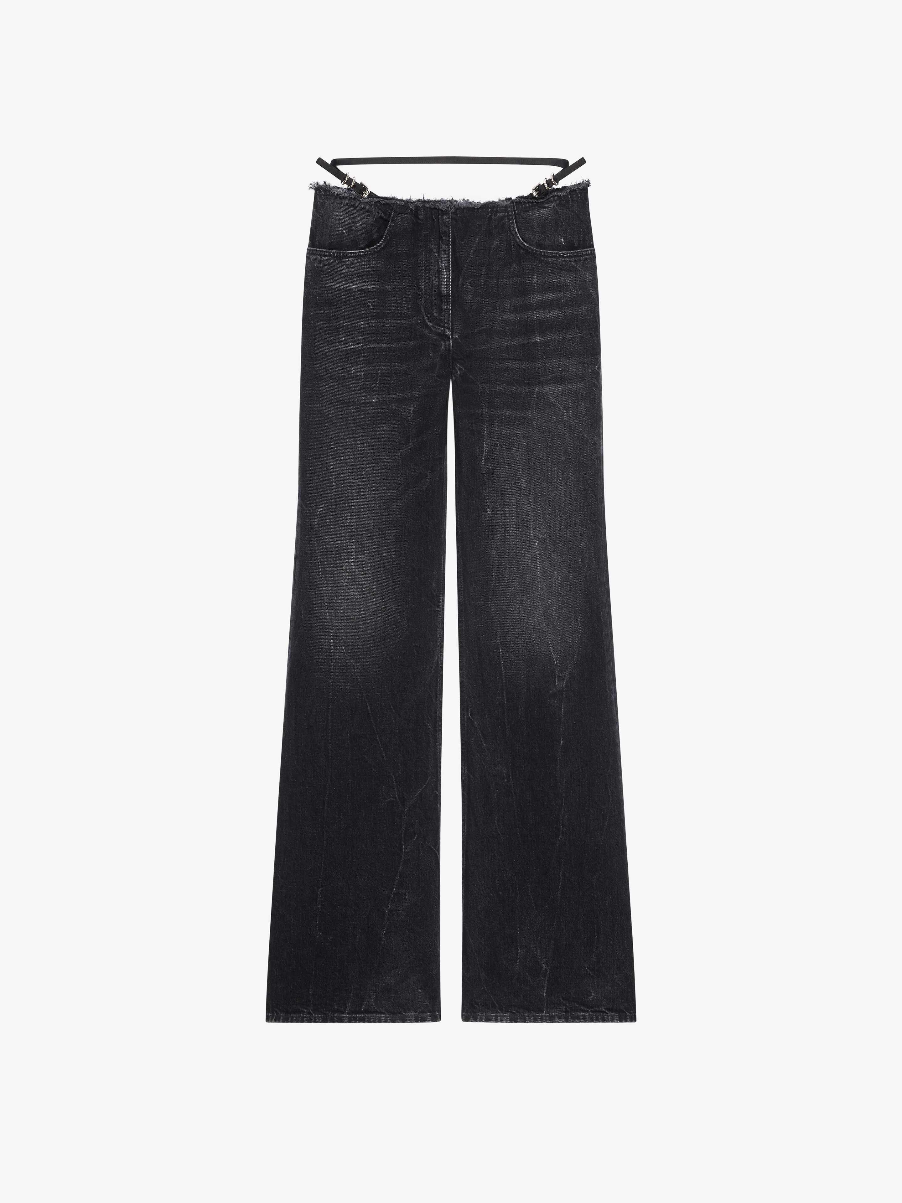 Givenchy - Jean Voyou En Denim - Noir - pour Femme - Taille : 27