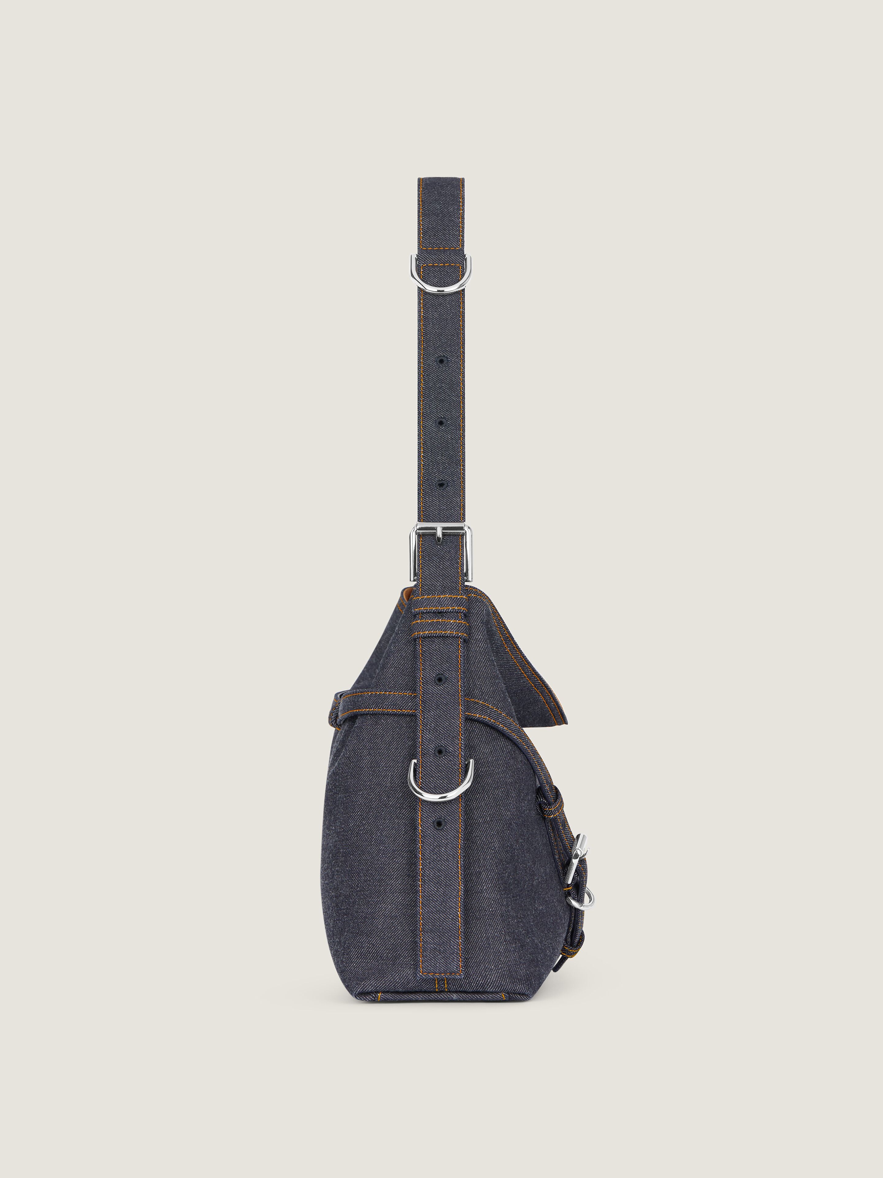 【GIVENCHY】Voyou デニム ミディアム ショルダーバッグ Givenchy: ブルー デニム ミディアム Voyou Boyfriend バッグ