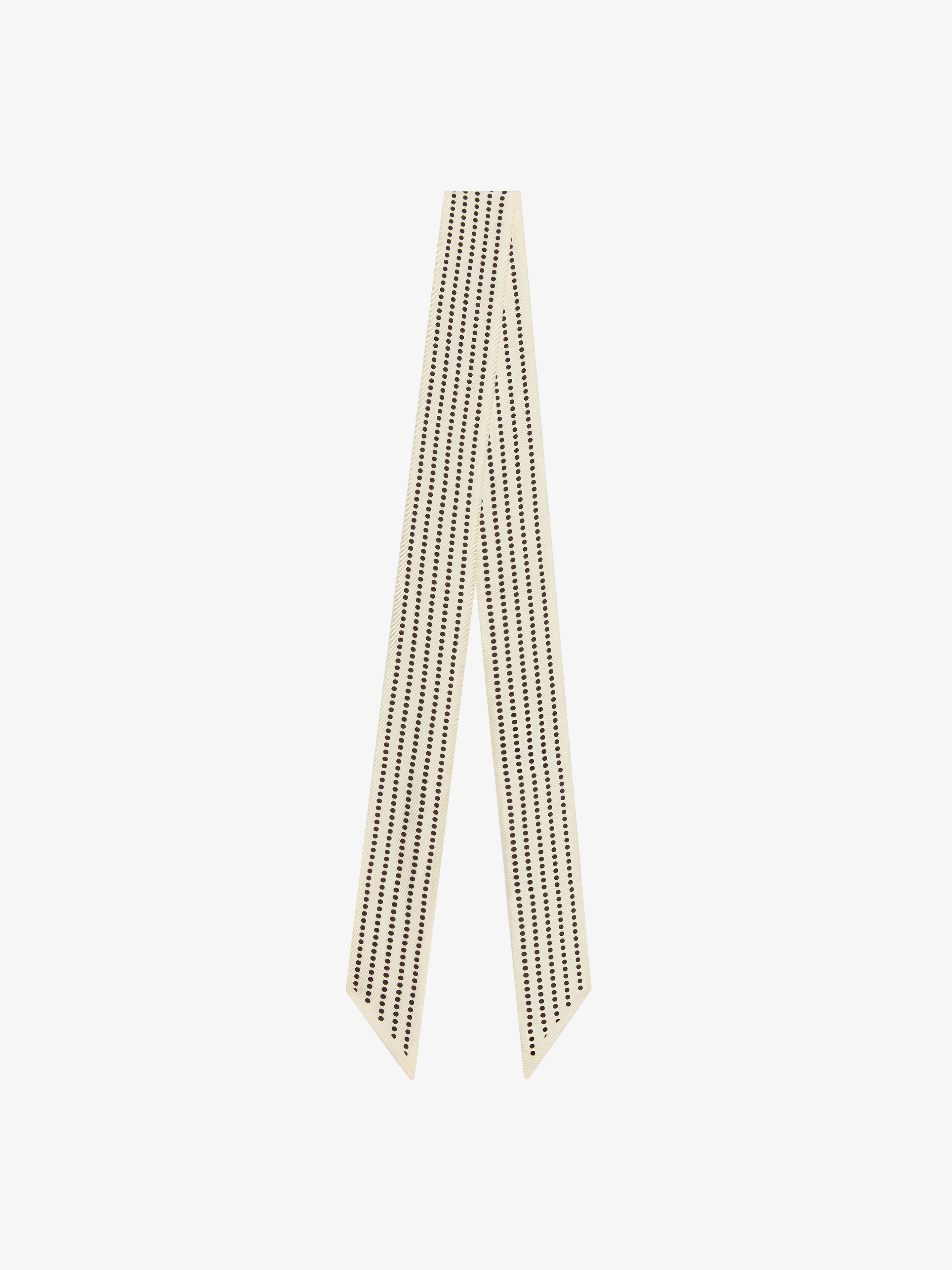 Givenchy - Bandeau À Pois En Soie - Blanc - pour Femme - Taille : TU
