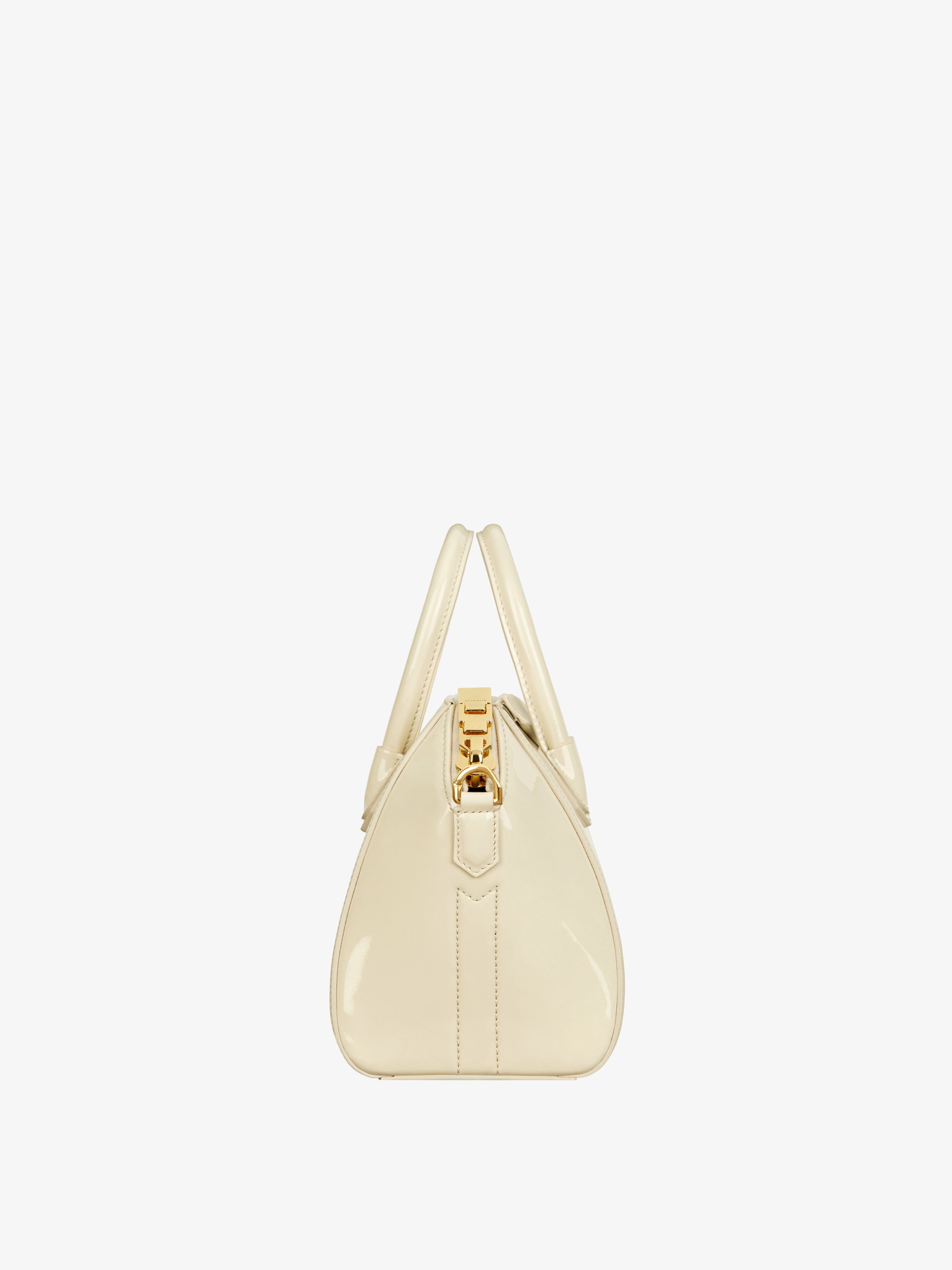 Mini Antigona bag in patent leather in - cream | Givenchy US Mini Antigona bag in patent leather in - cream | Givenchy US