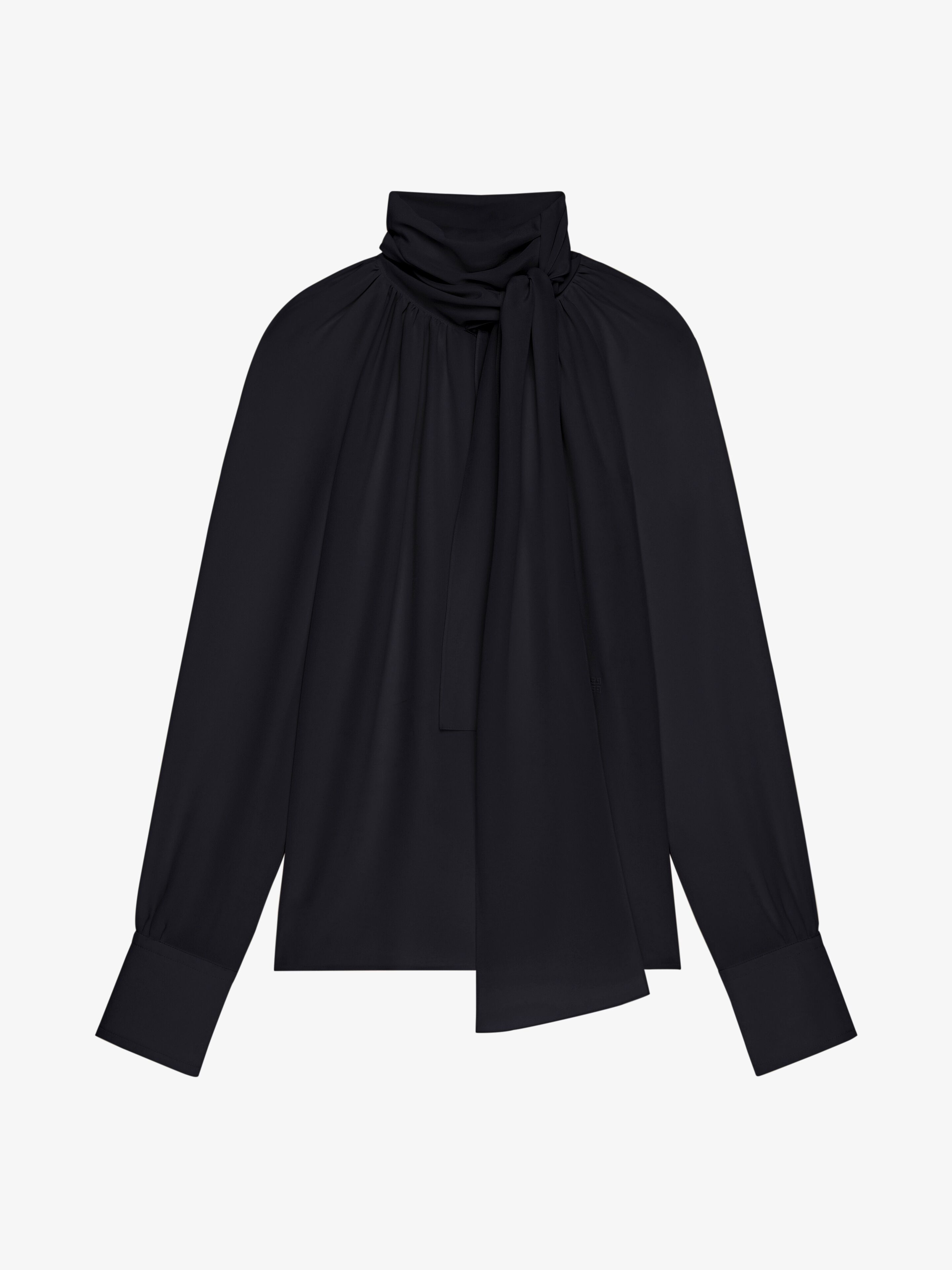 Givenchy - Blouse In Silk With Lavallière - Women - Size: 38