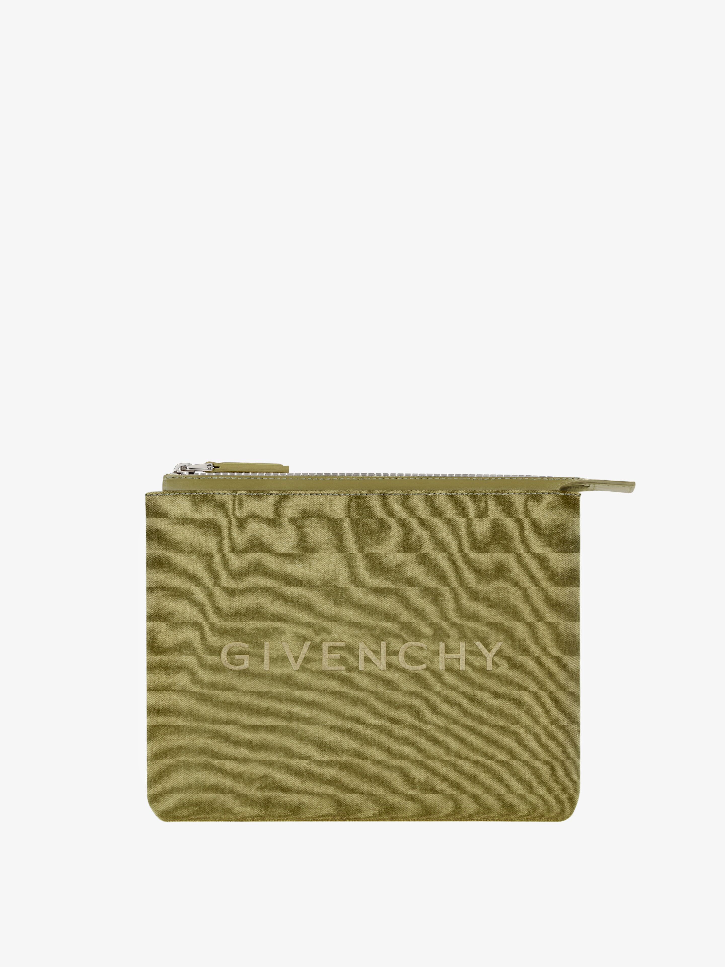 Shop Givenchy Travel Pouch In Canvas In Multicolor