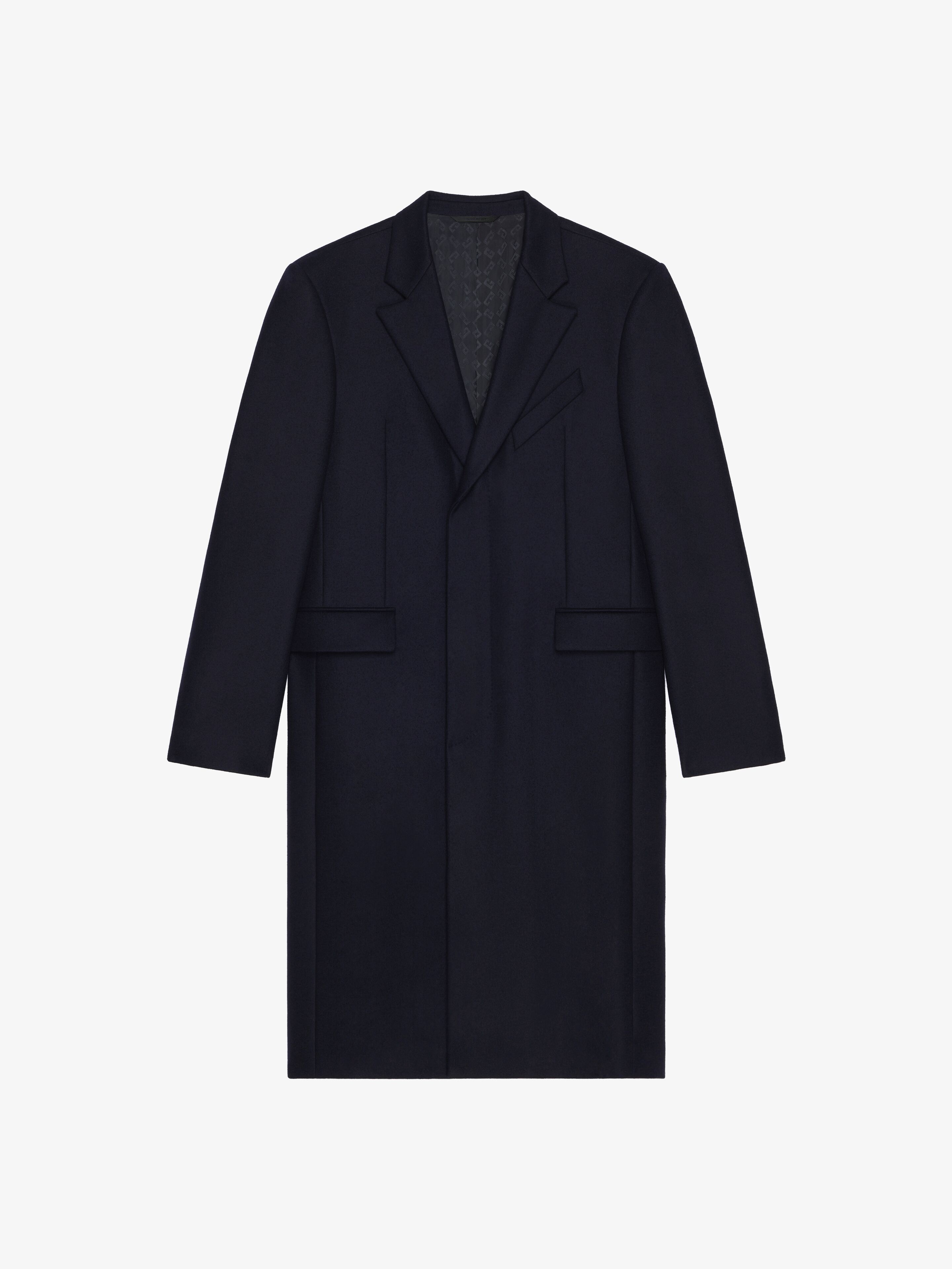 Givenchy - Manteau En Laine - Bleu - pour Homme - Taille : 52