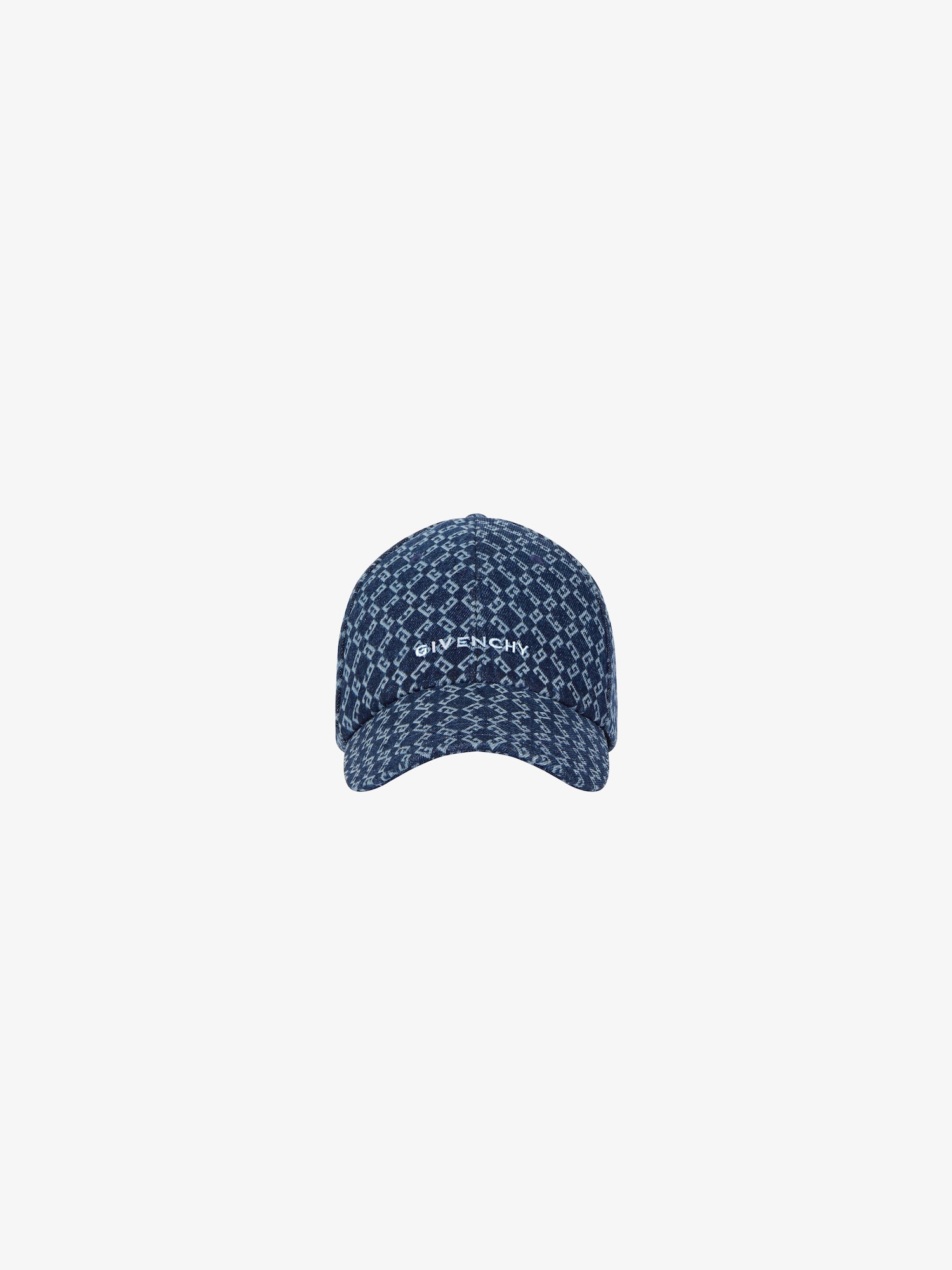 GIVENCHY embroidered cap in monogram 72 denim in - dark blue 