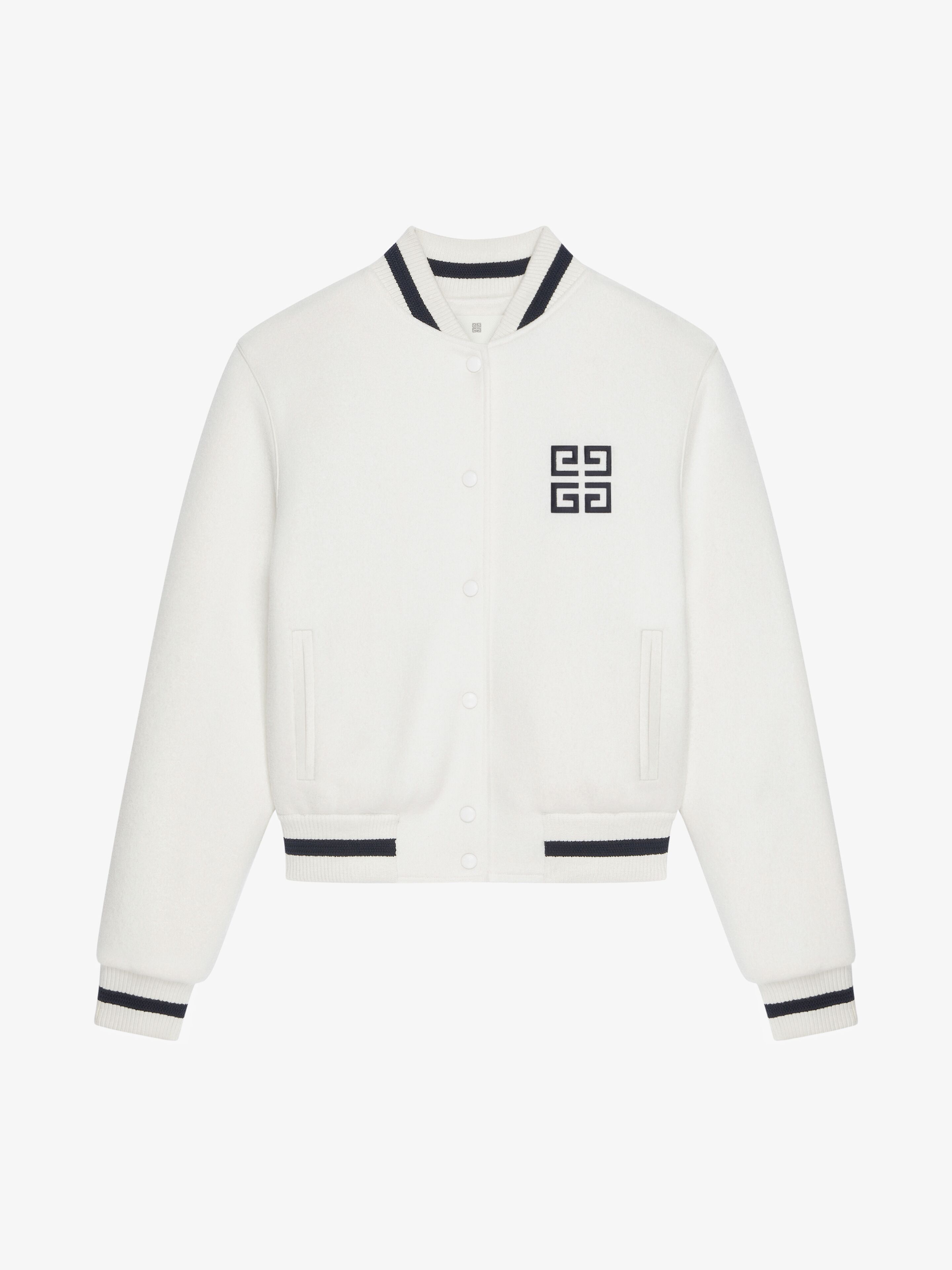 4G varsity jacket in wool