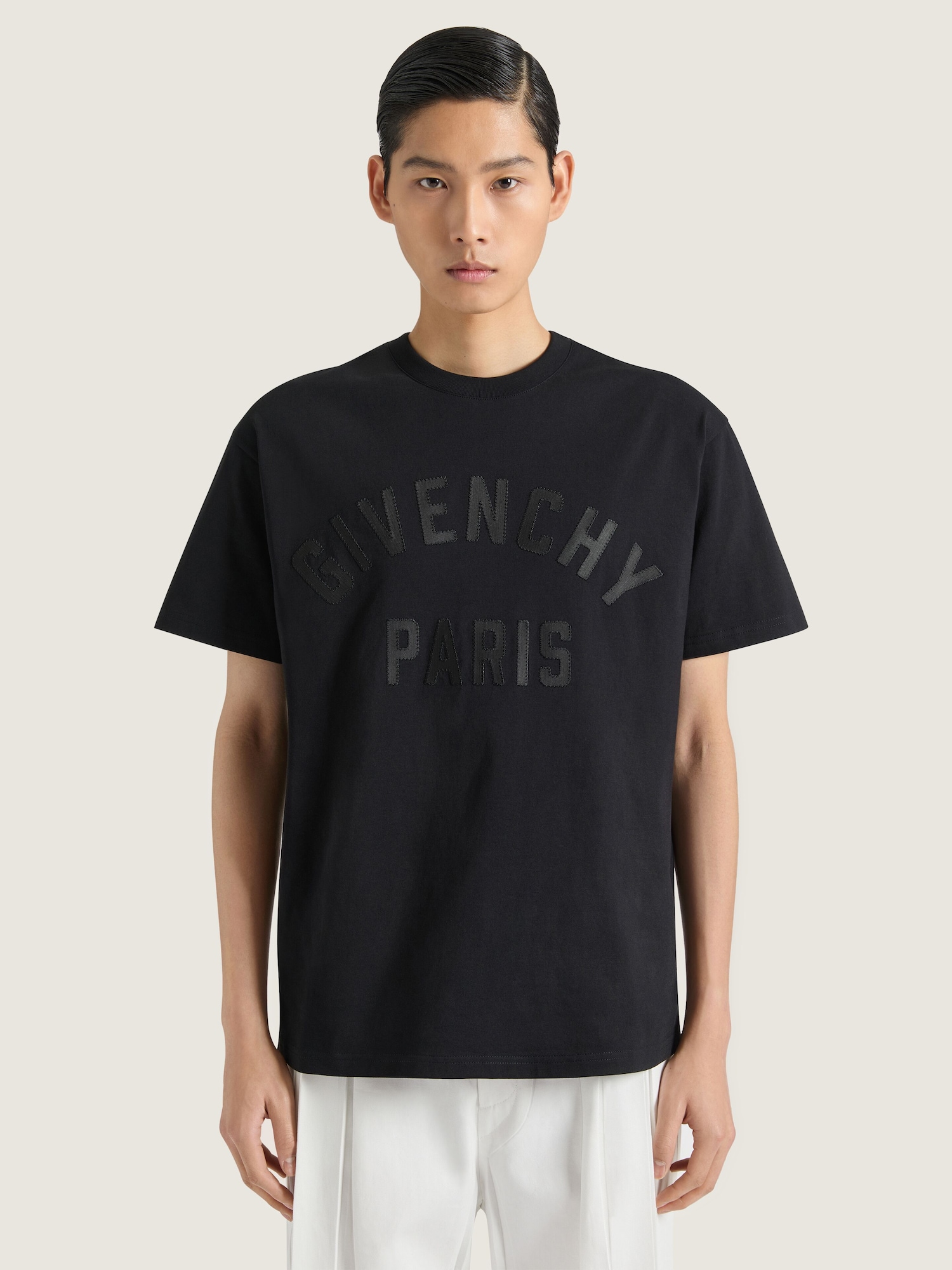 T-shirt in cotton with GIVENCHY Paris embroidery Givenchy CA
