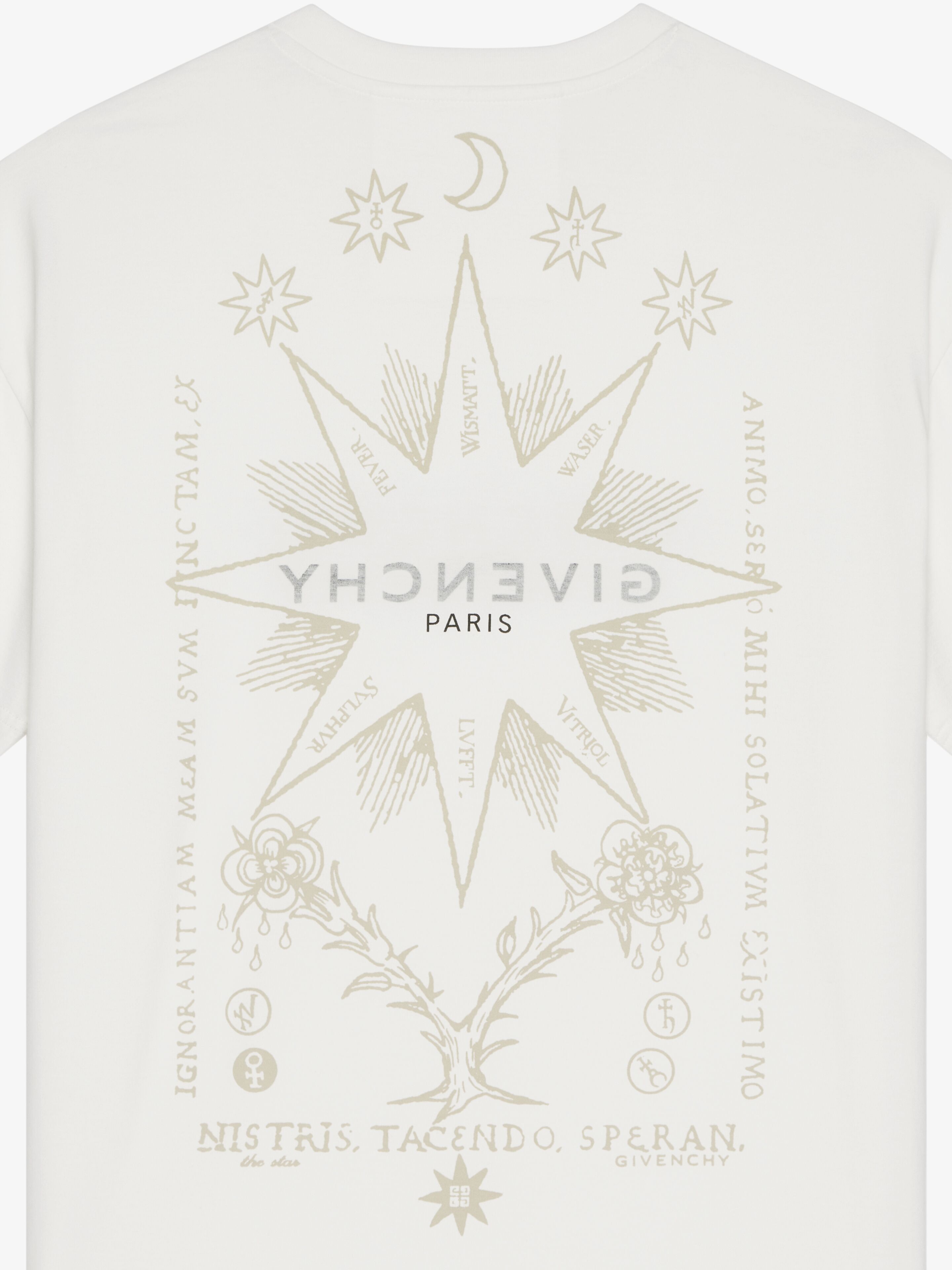 GIVENCHY Reverse t shirt in cotton with Tarot print