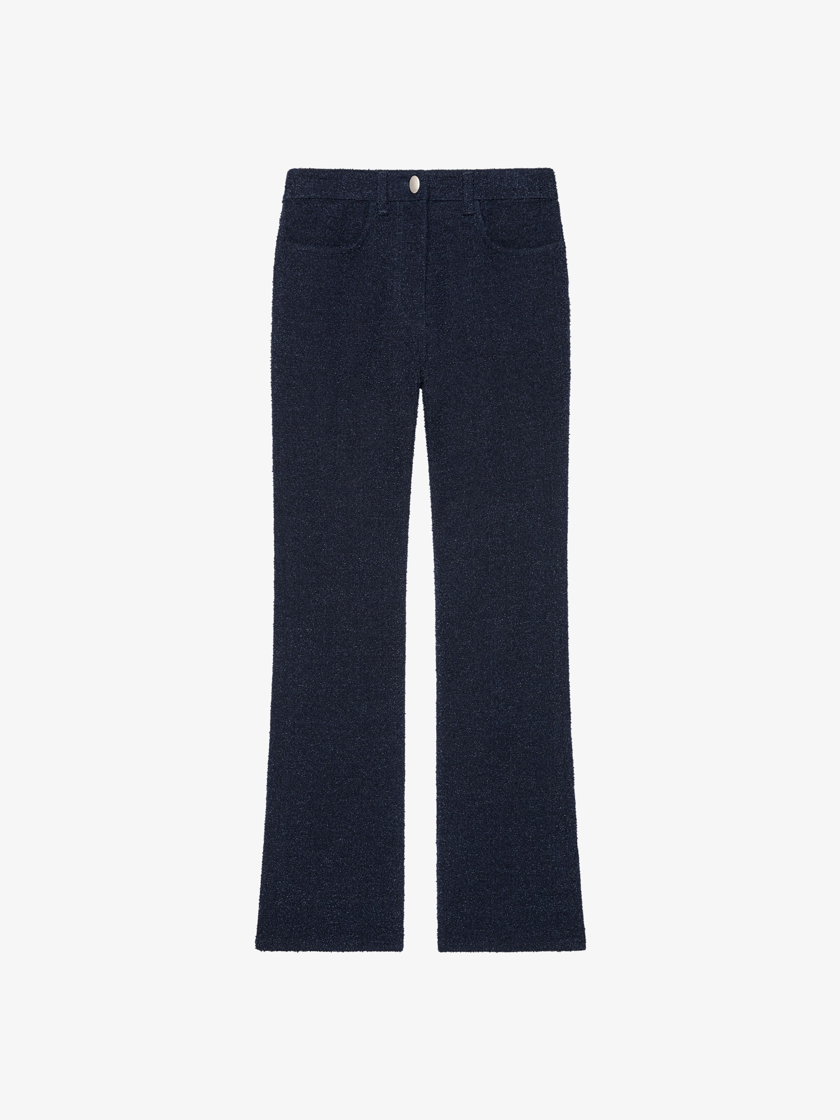 Givenchy - Flared Jeans In Curly Denim - Blue - Women - Size: 28