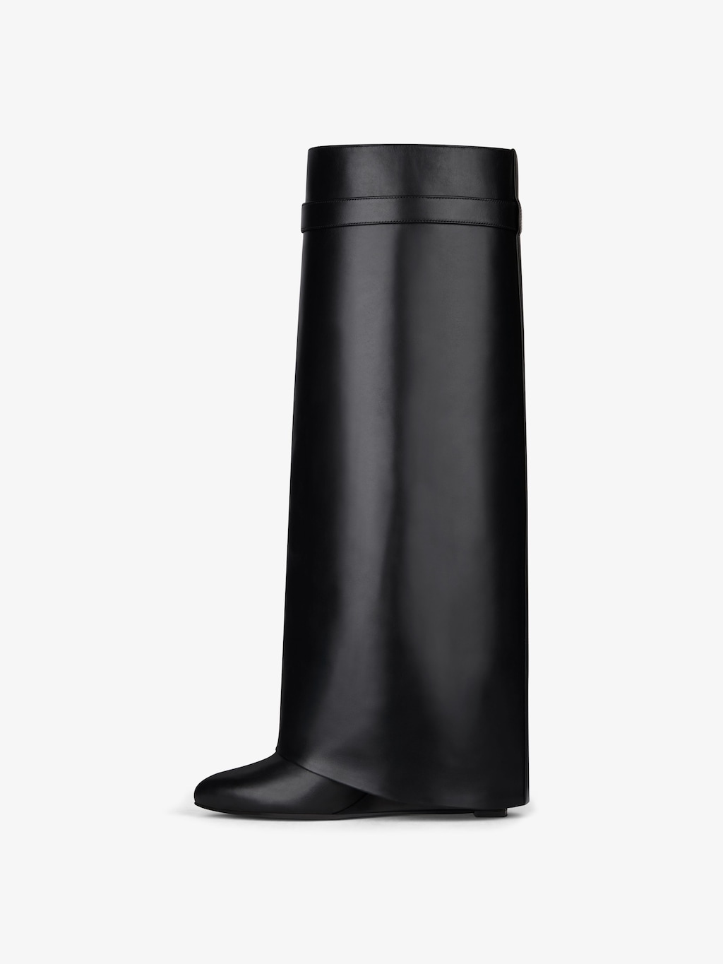 Shark Lock boots in leather - black | Givenchy US