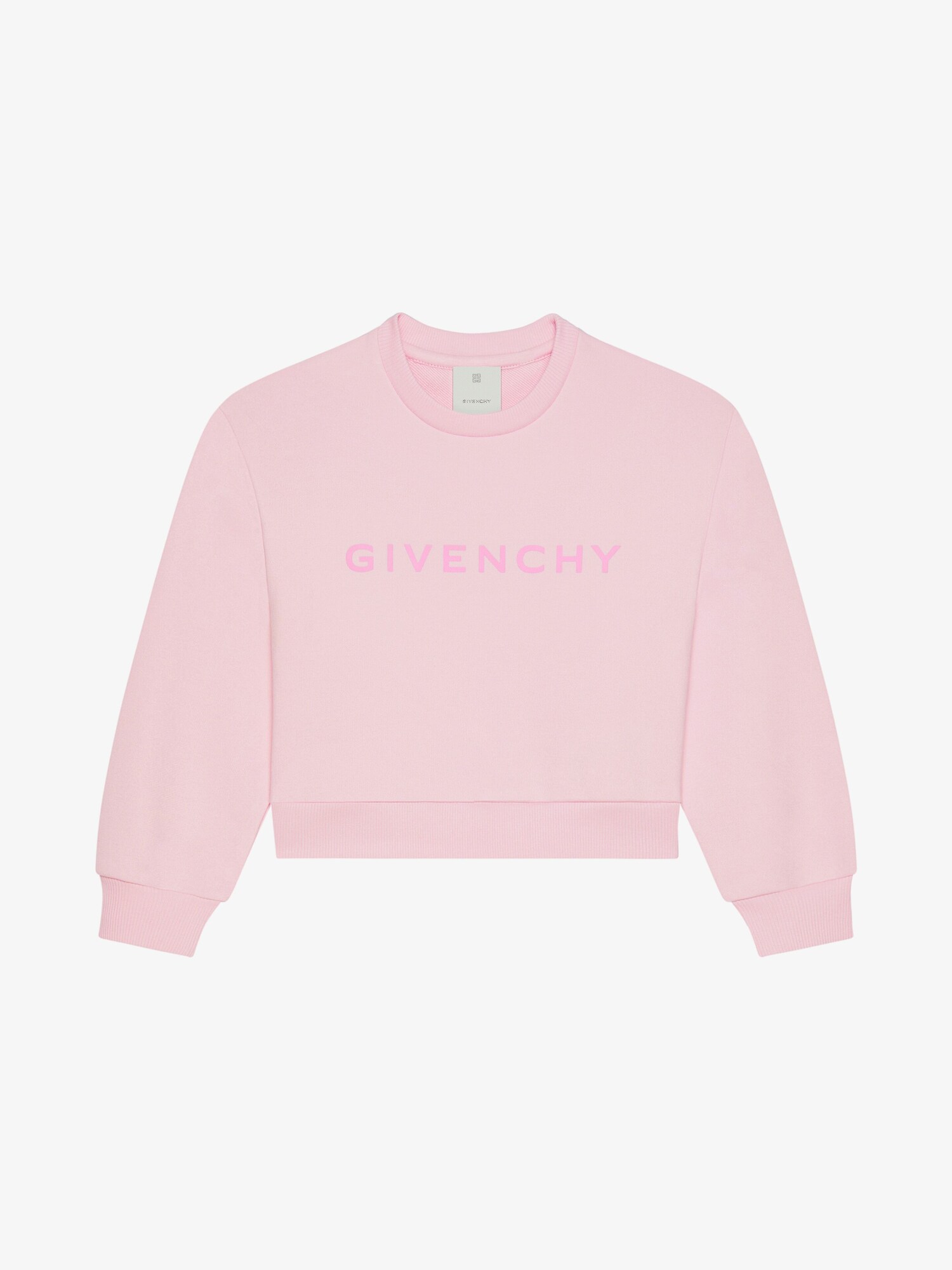 GIVENCHY Archetype cropped sweatshirt in fleece in - light pink 