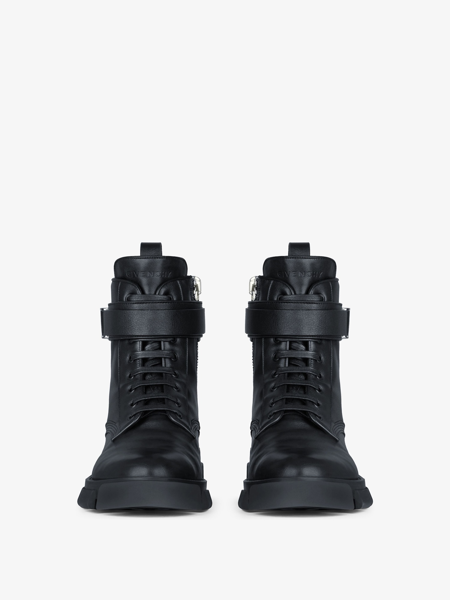 Terra boots in leather with 4G buckle | Givenchy ASI | Givenchy