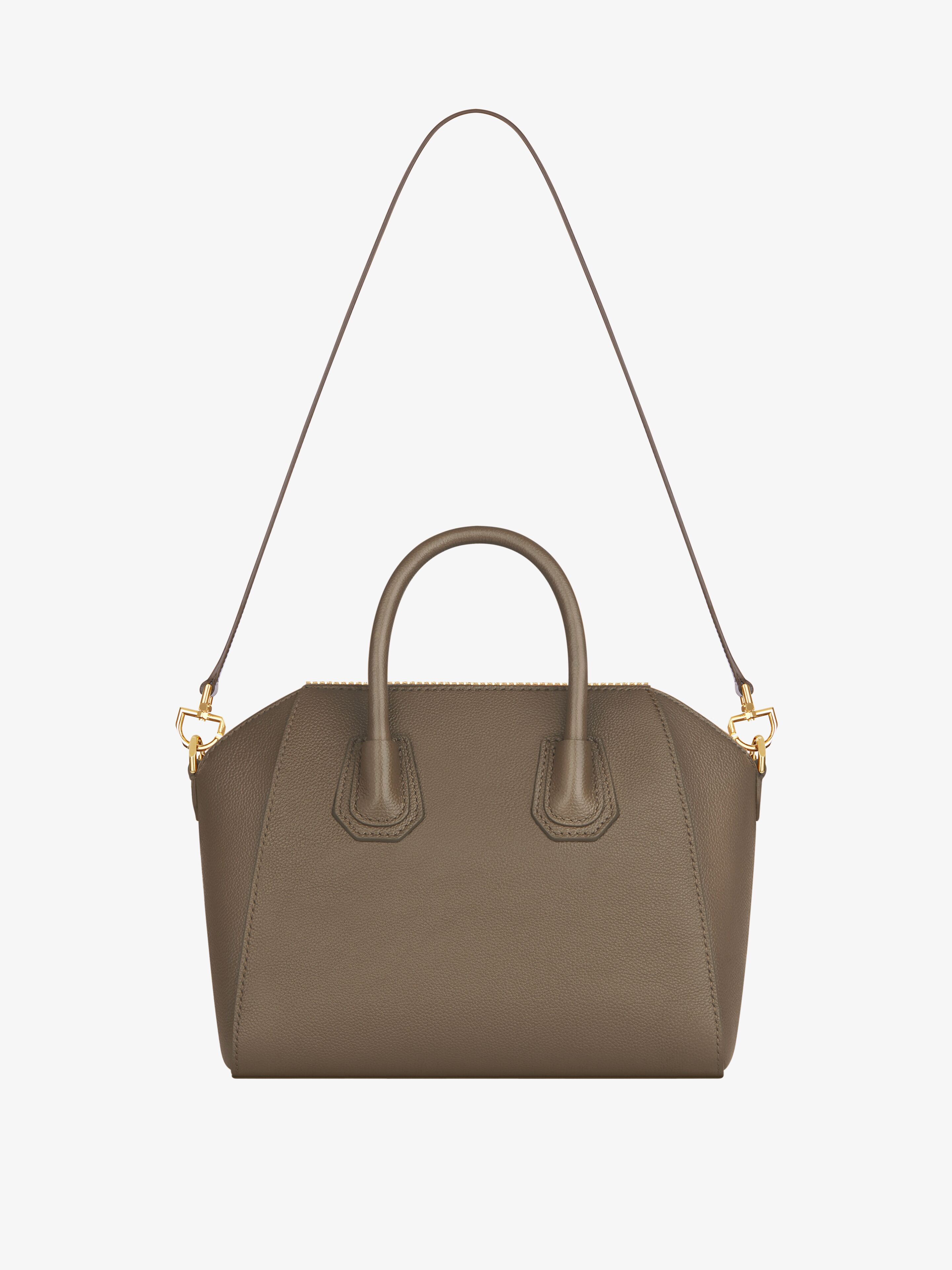 Small Antigona bag in grained leather in taupe Givenchy GB