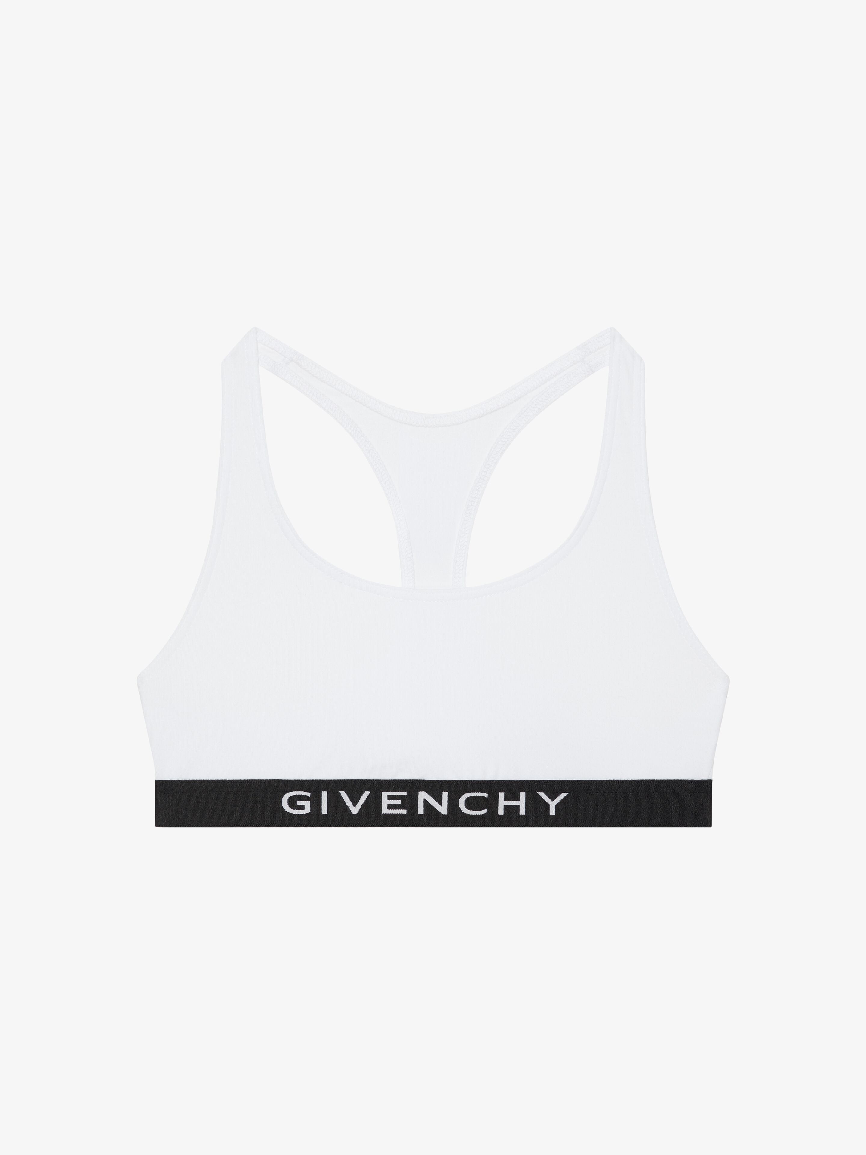Givenchy Women's Brassière In Jersey Bio With 4g Signature In White
