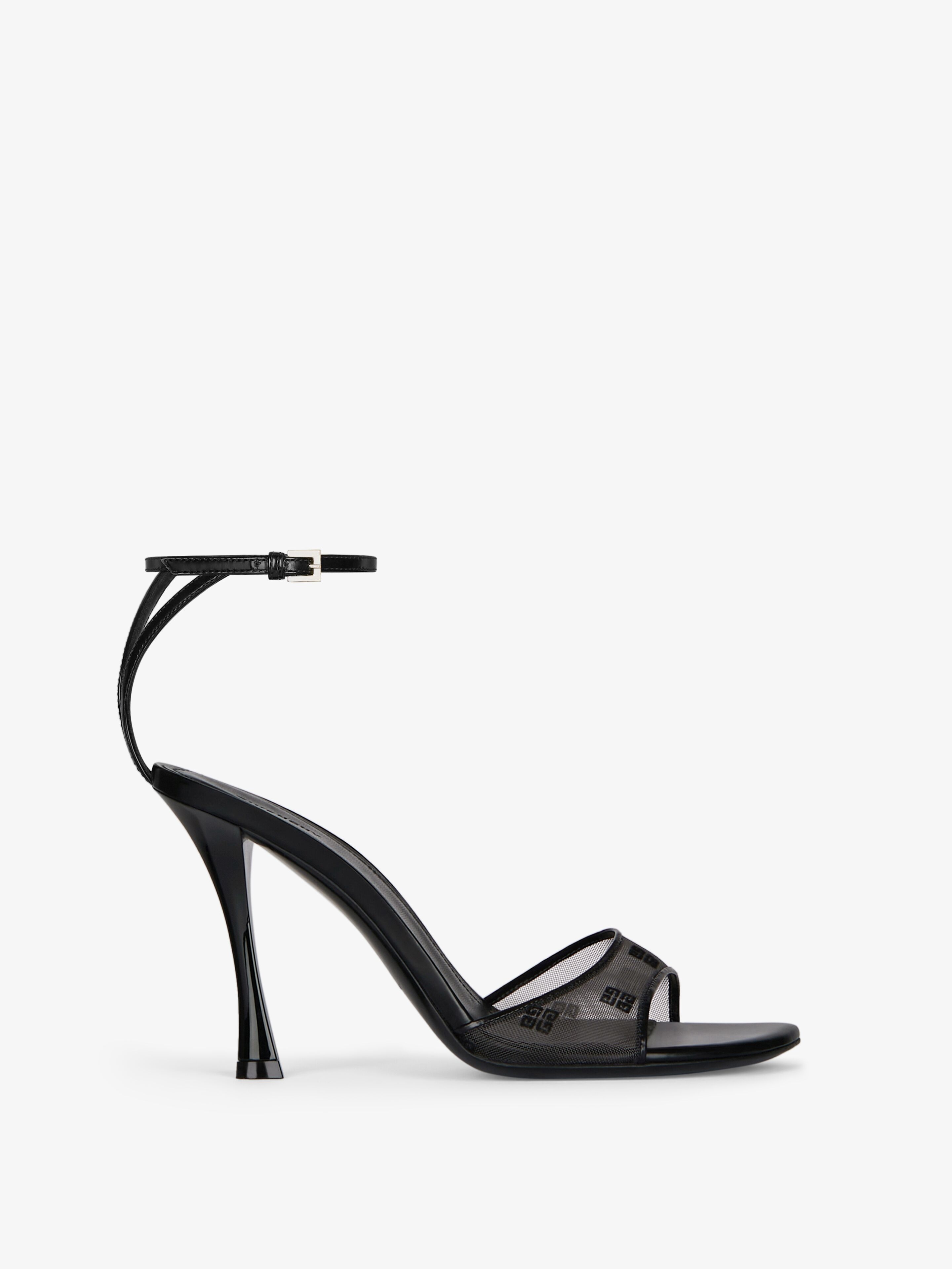 Givenchy Stitch Sandals In 4g Mesh In White