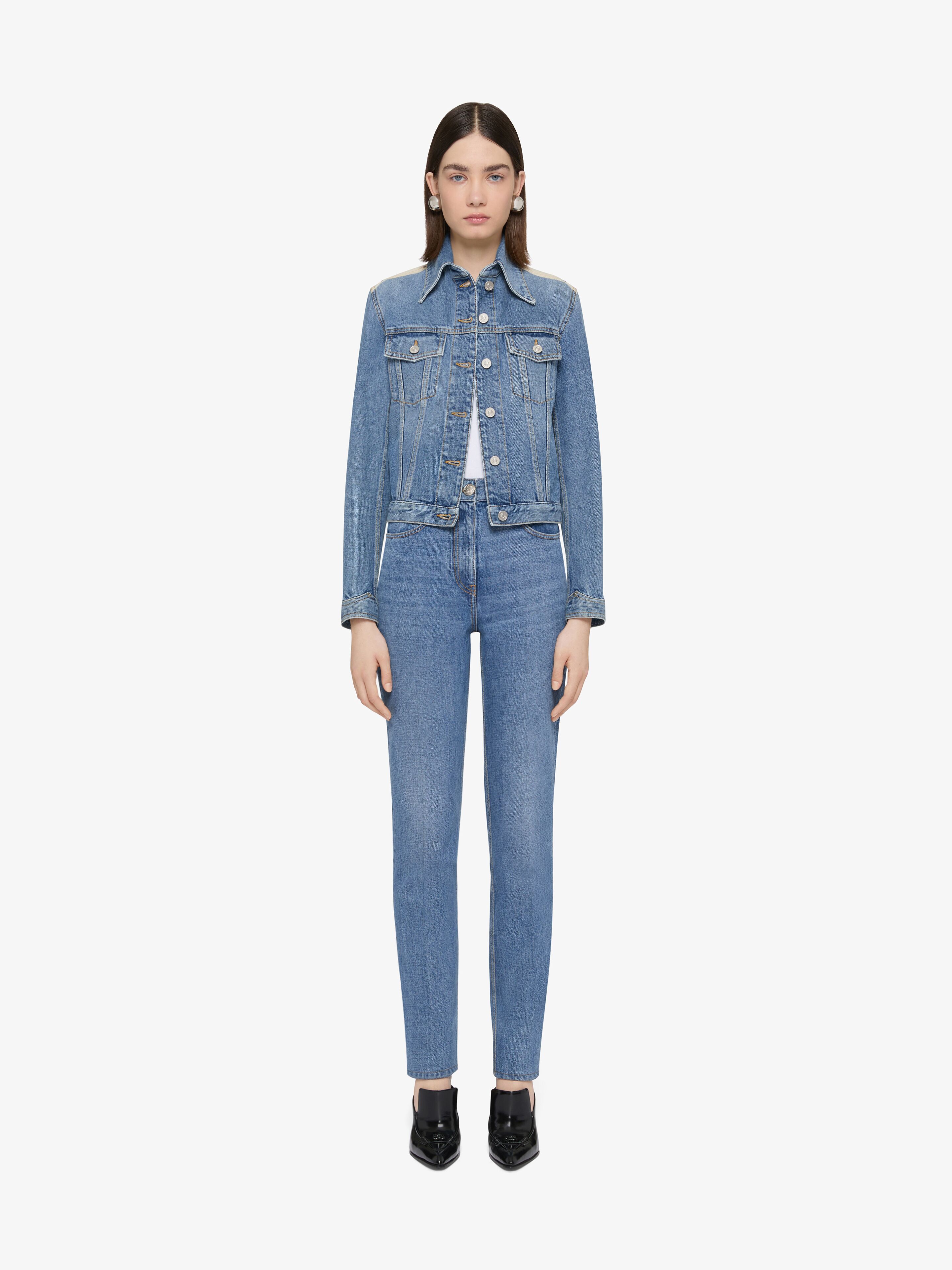 Jacket in denim with yoke in - denim blue | Givenchy US Jacket in denim with yoke in - denim blue | Givenchy US