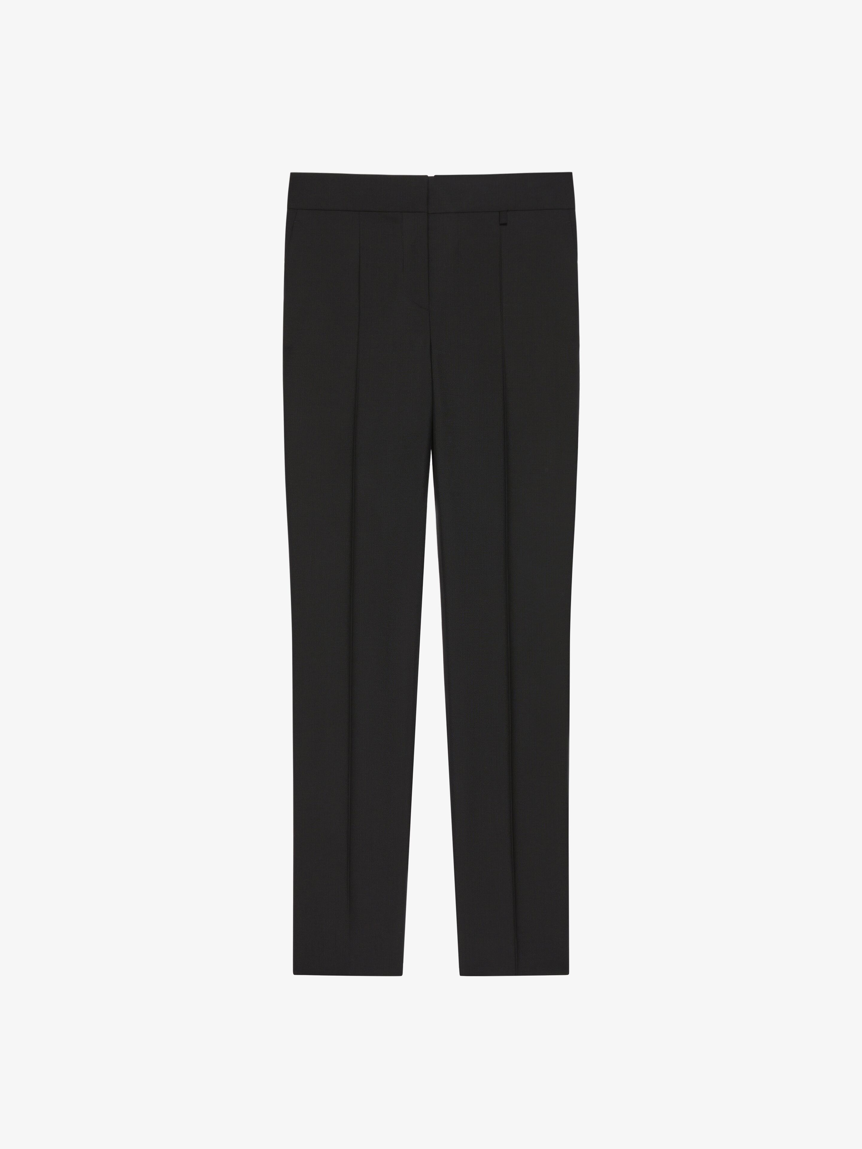 Shop Givenchy Pantalon De Costume Slim En Laine Et Mohair In Black