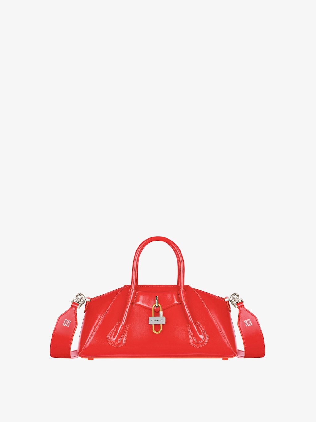 Mini Antigona Stretch bag in Box leather red Givenchy GB