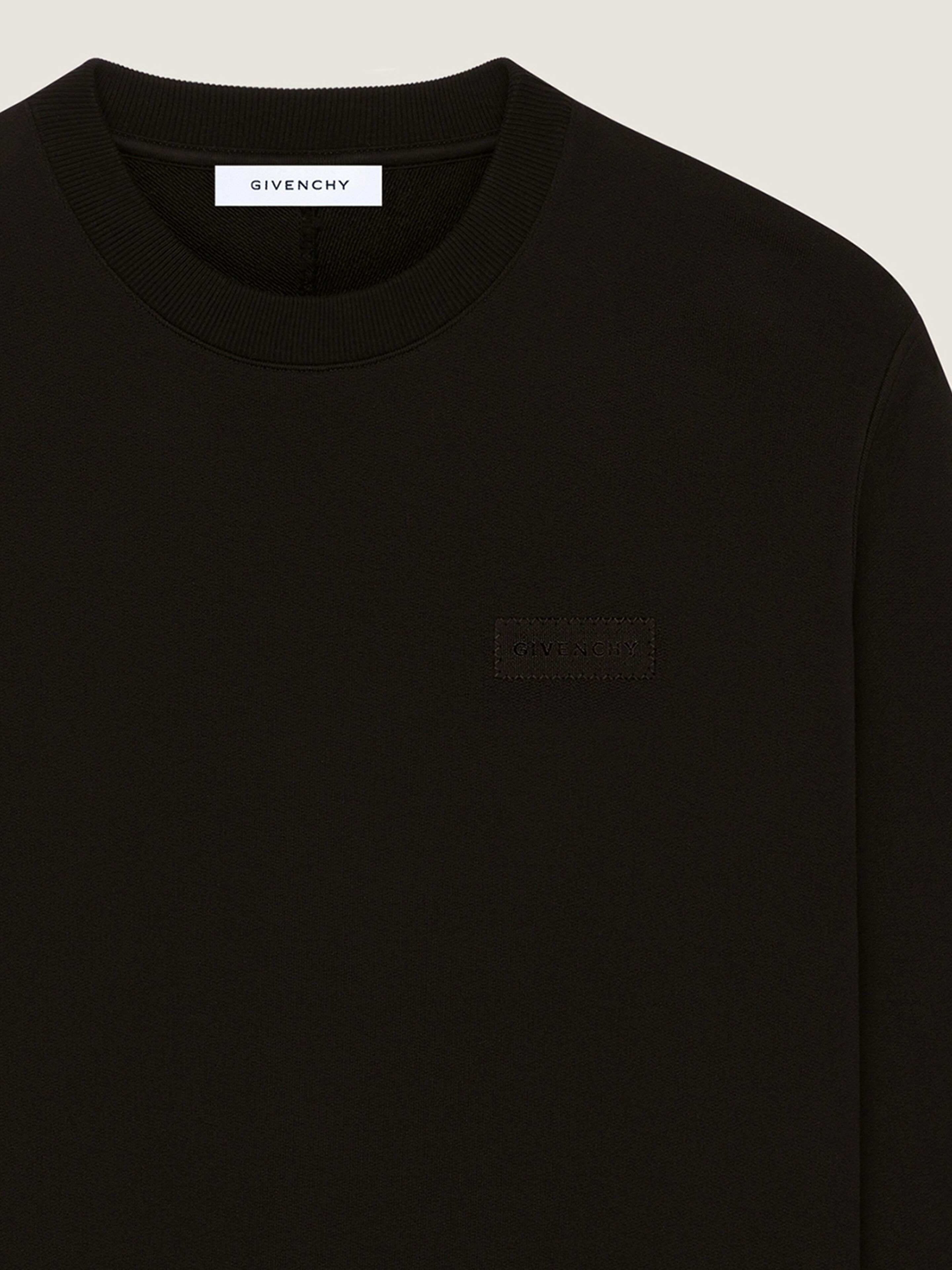 Sweatshirt in fleece with GIVENCHY patch | Givenchy DE