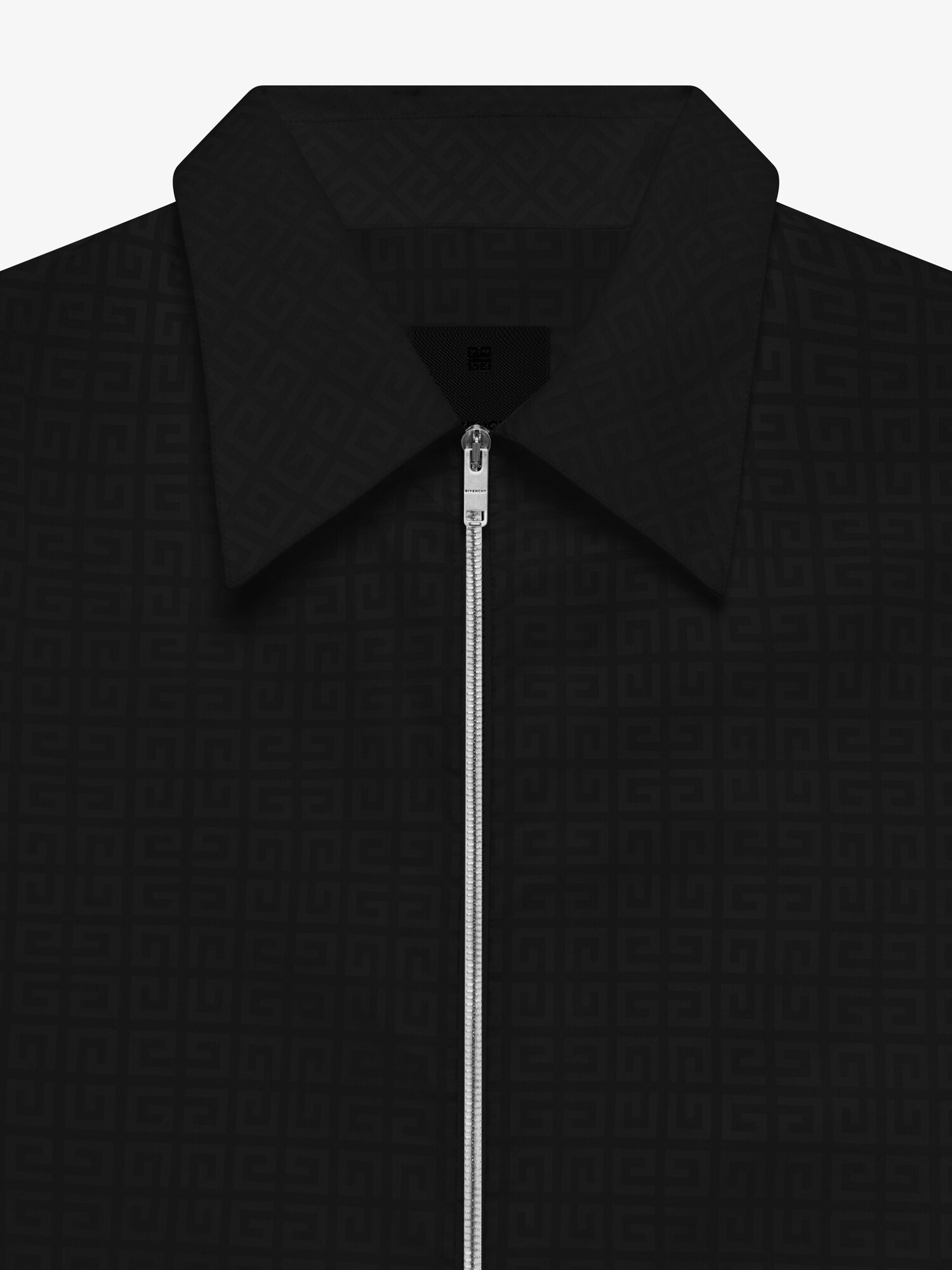 Boxy fit zipped shirt in 4G jacquard | Givenchy US | Givenchy
