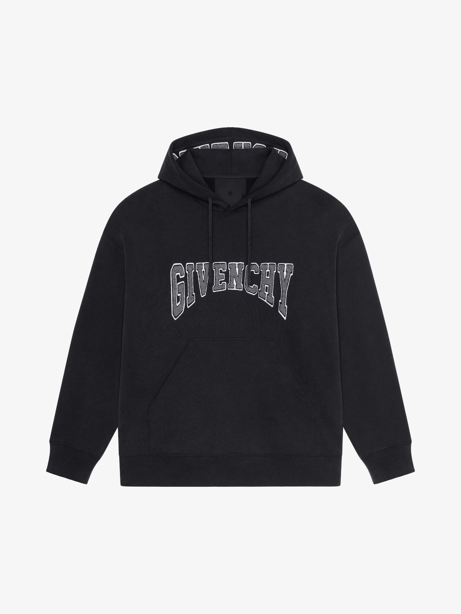 Slim Fit Hoodie In Felpa With Patch Faded Black Givenchy US slim-fit-hoodie-in-felpa-with-patch-faded-black-givenchy-us