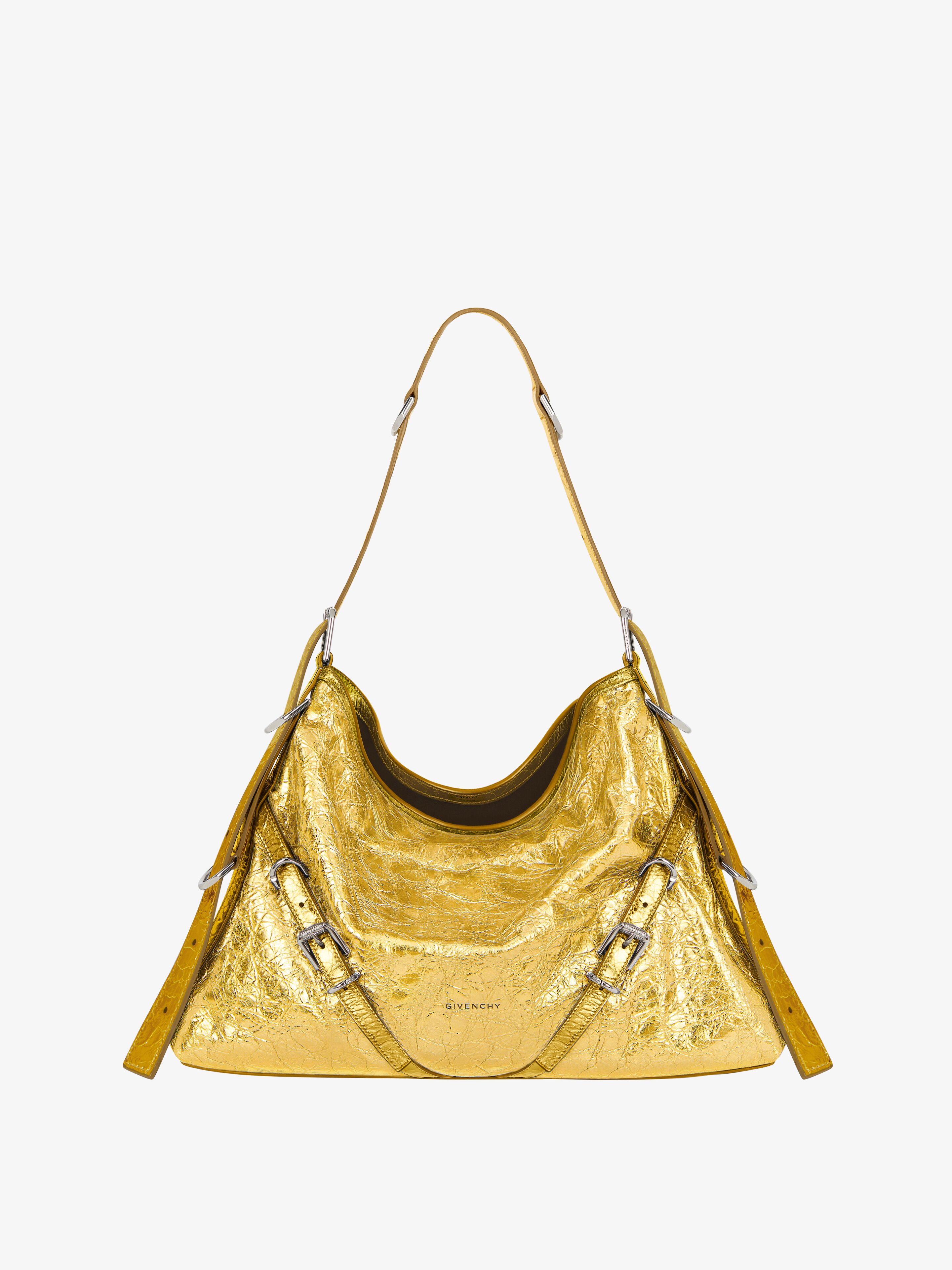 Shop Givenchy Medium Voyou Bag In Laminated Leather In Multicolor