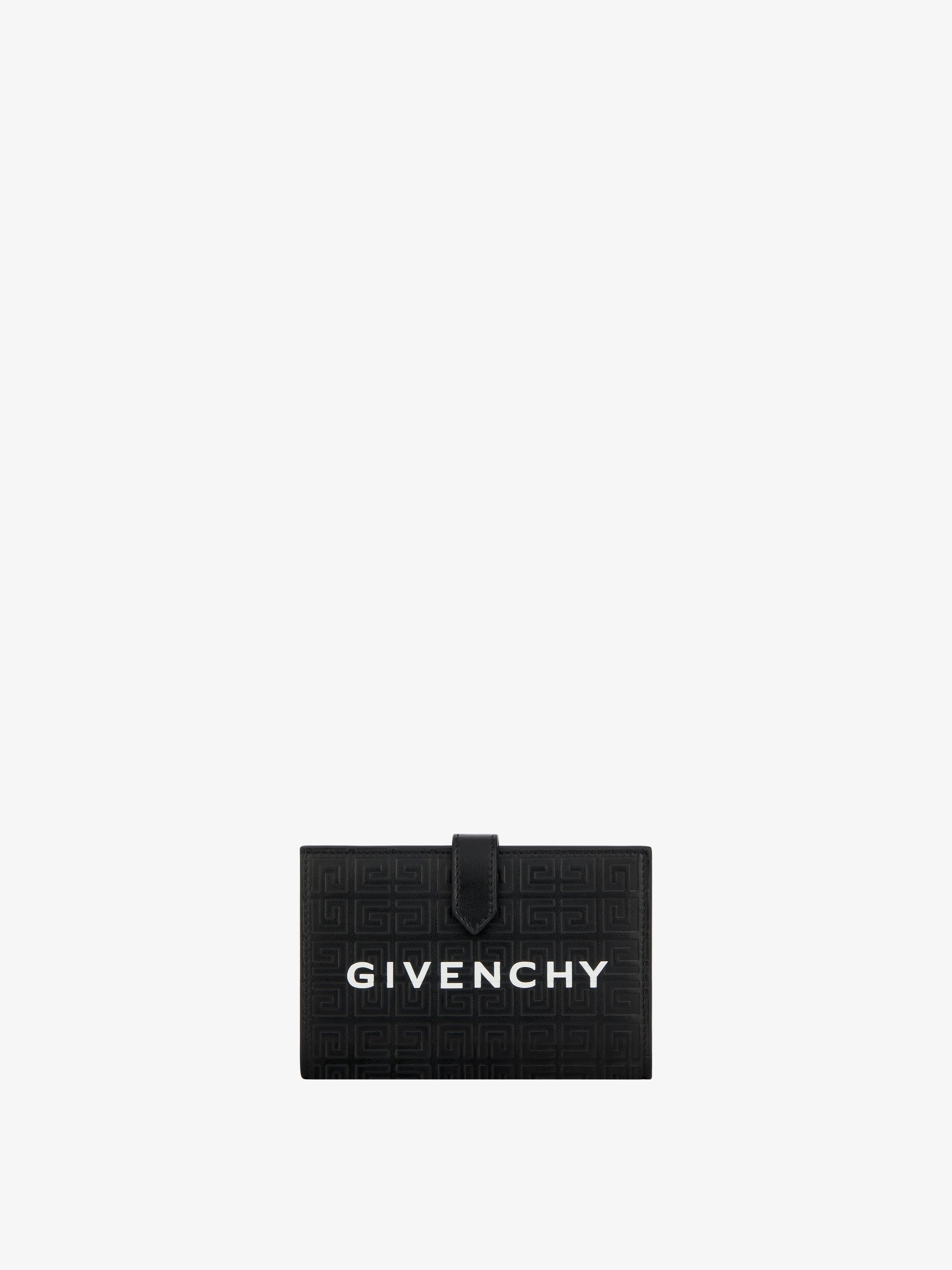 G-Cut wallet in 4G leather in - black | Givenchy US