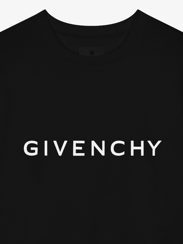 GIVENCHY Archetype slim fit sweatshirt in fleece in black Givenchy US