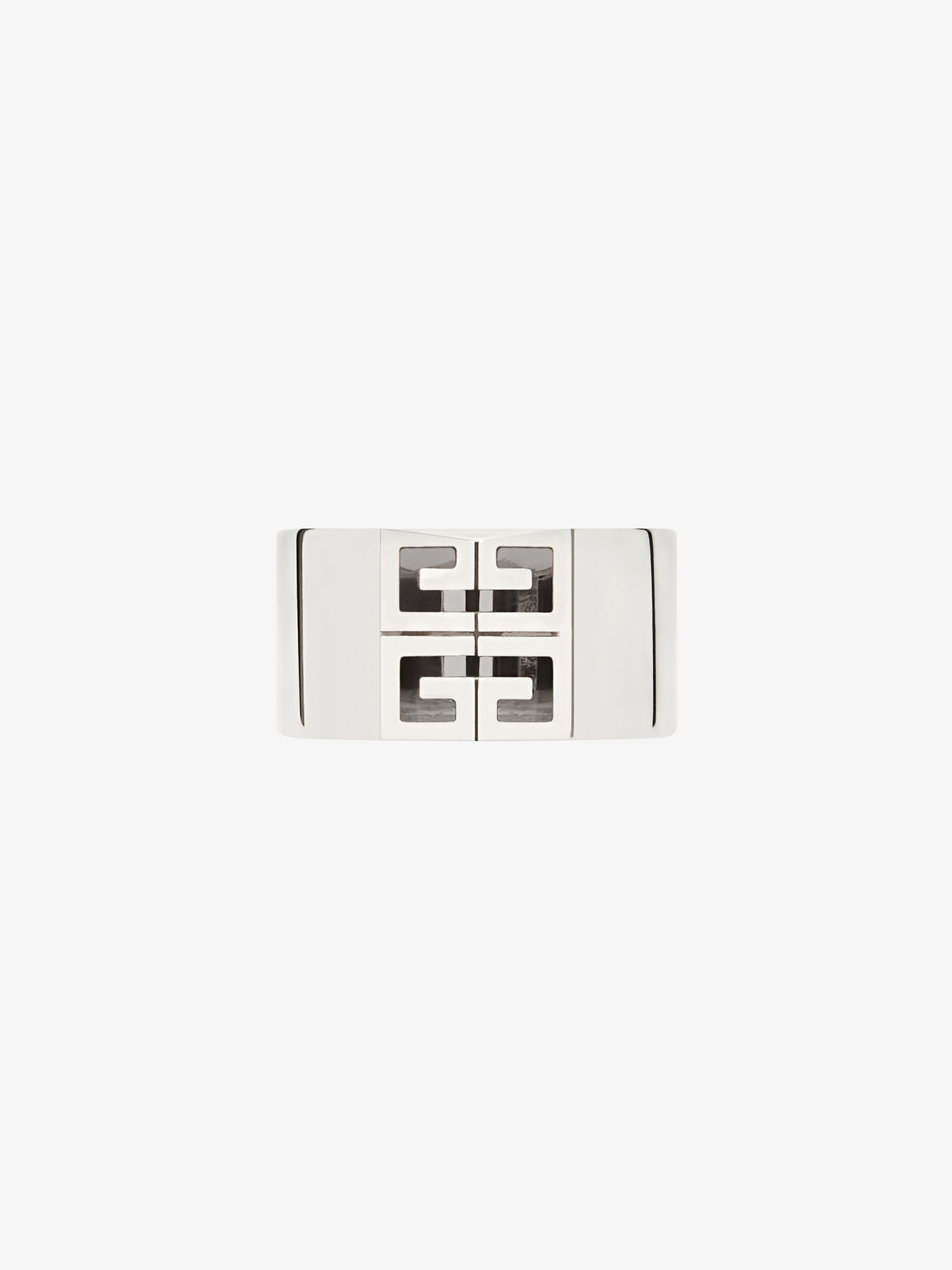 Shop Givenchy 4g Ring In Metal In Silvery