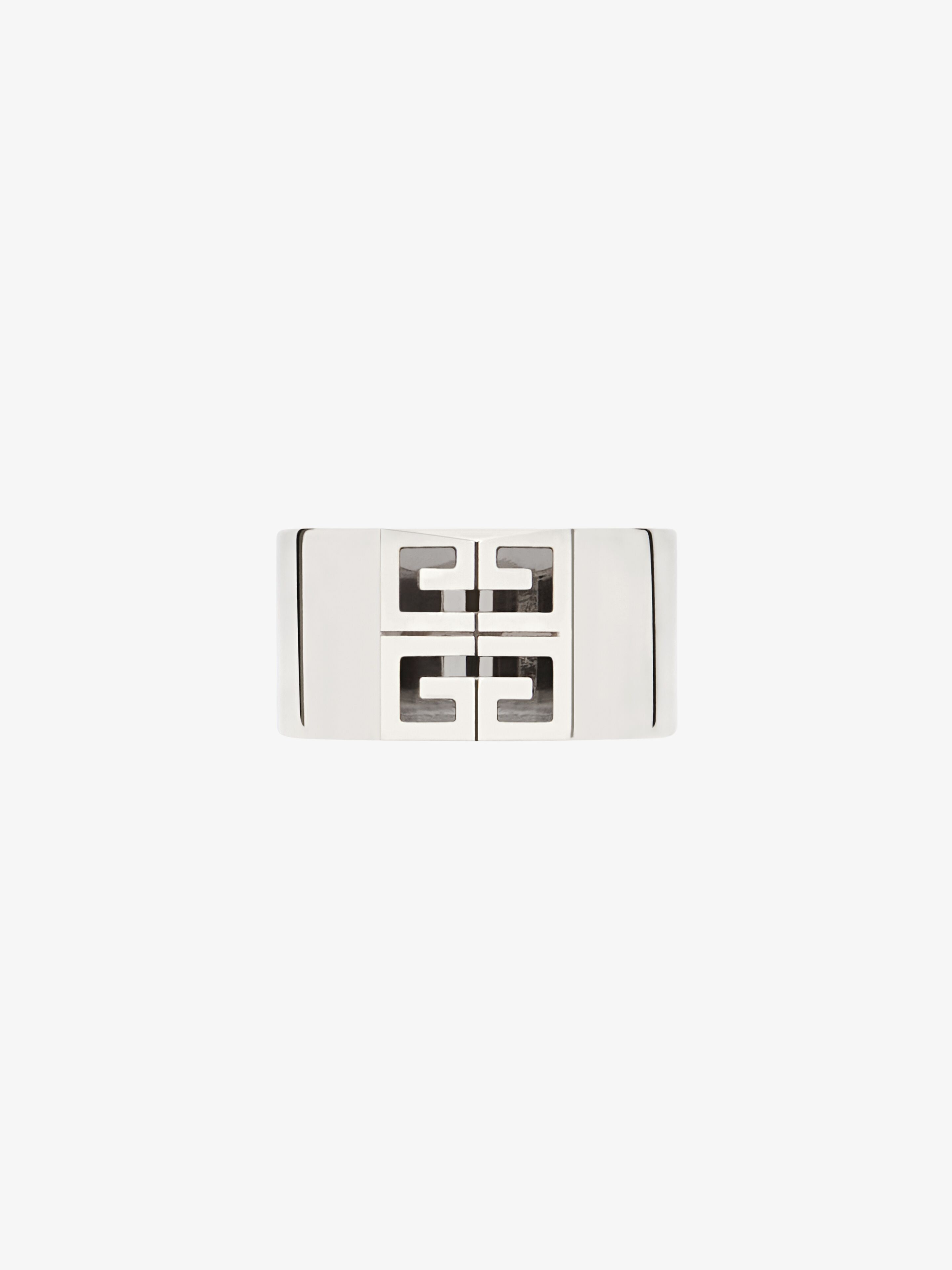 Givenchy - Bague 4G En Métal - Argente - pour Homme - Taille : 60
