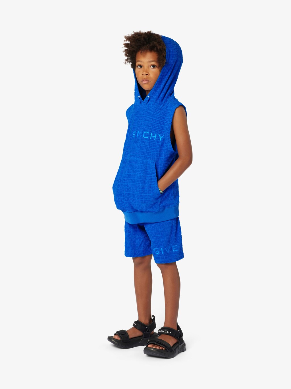 GIVENCHY Bermuda Shorts In 4G Cotton Towelling Jacquard In Royal Blue givenchy-bermuda-shorts-in-4g-cotton-towelling-jacquard-in-royal-blue
