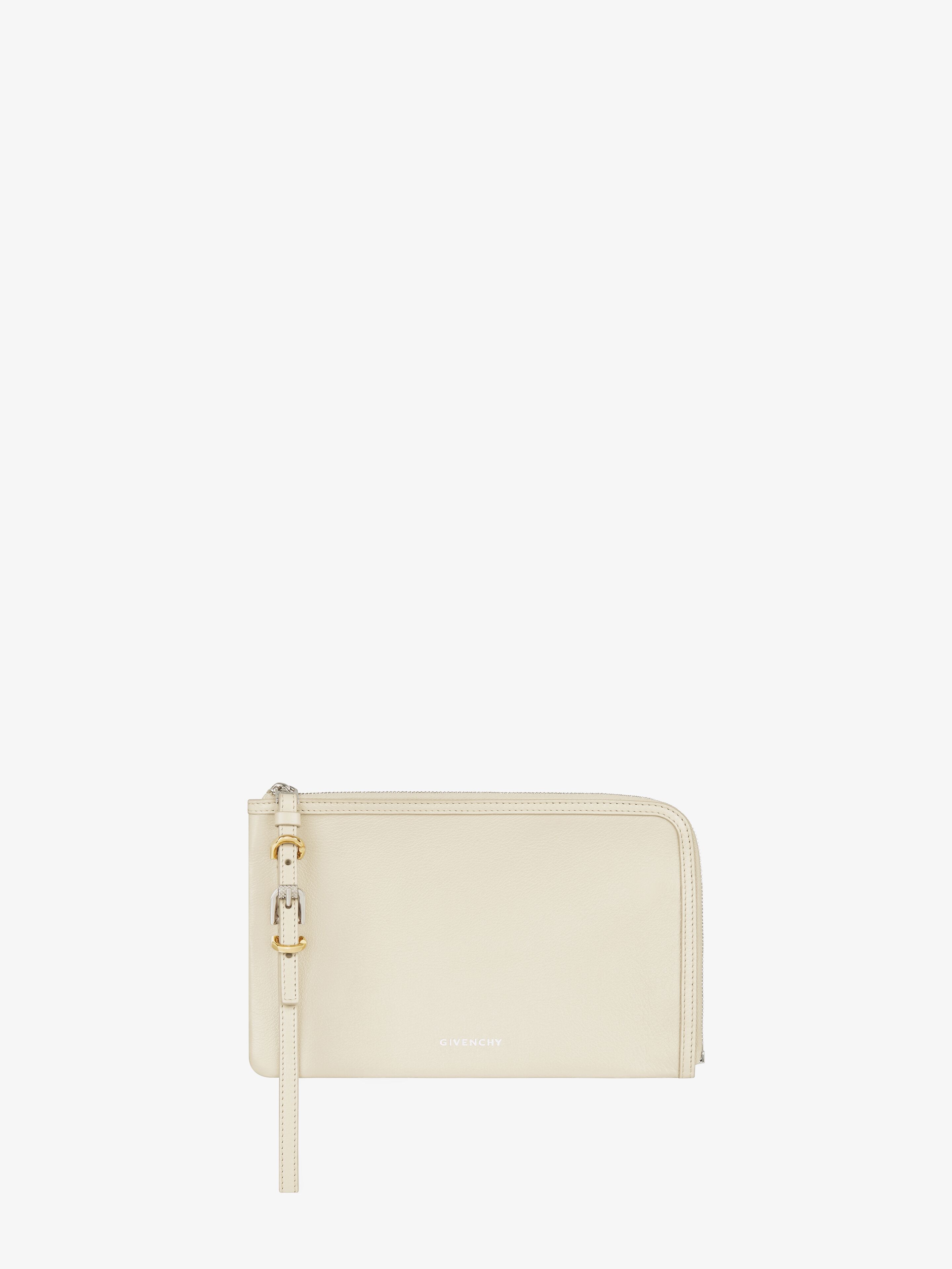 Shop Givenchy Voyou Pouch In Leather In Multicolor