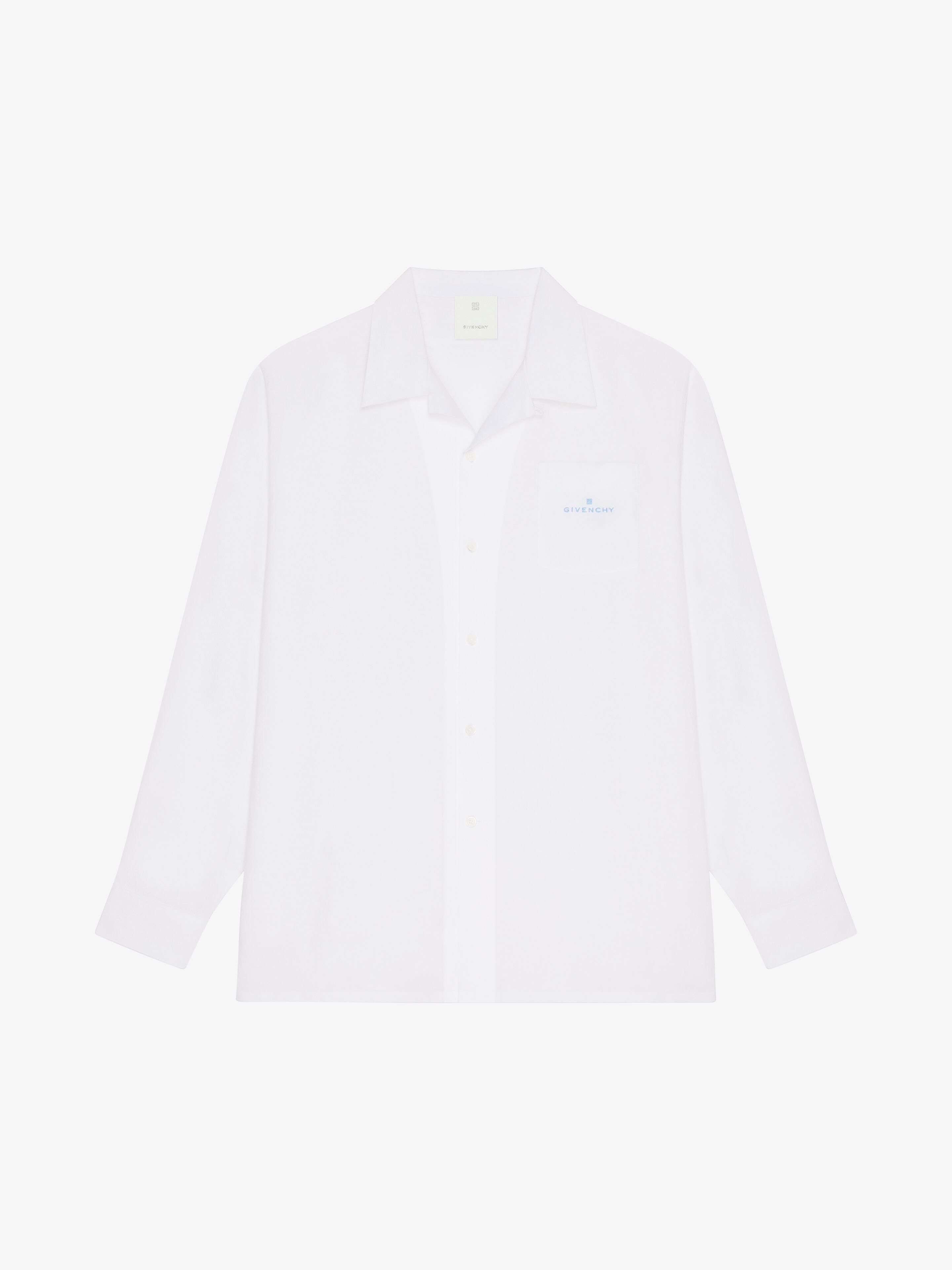 Shop Givenchy Shirt In Linen In White
