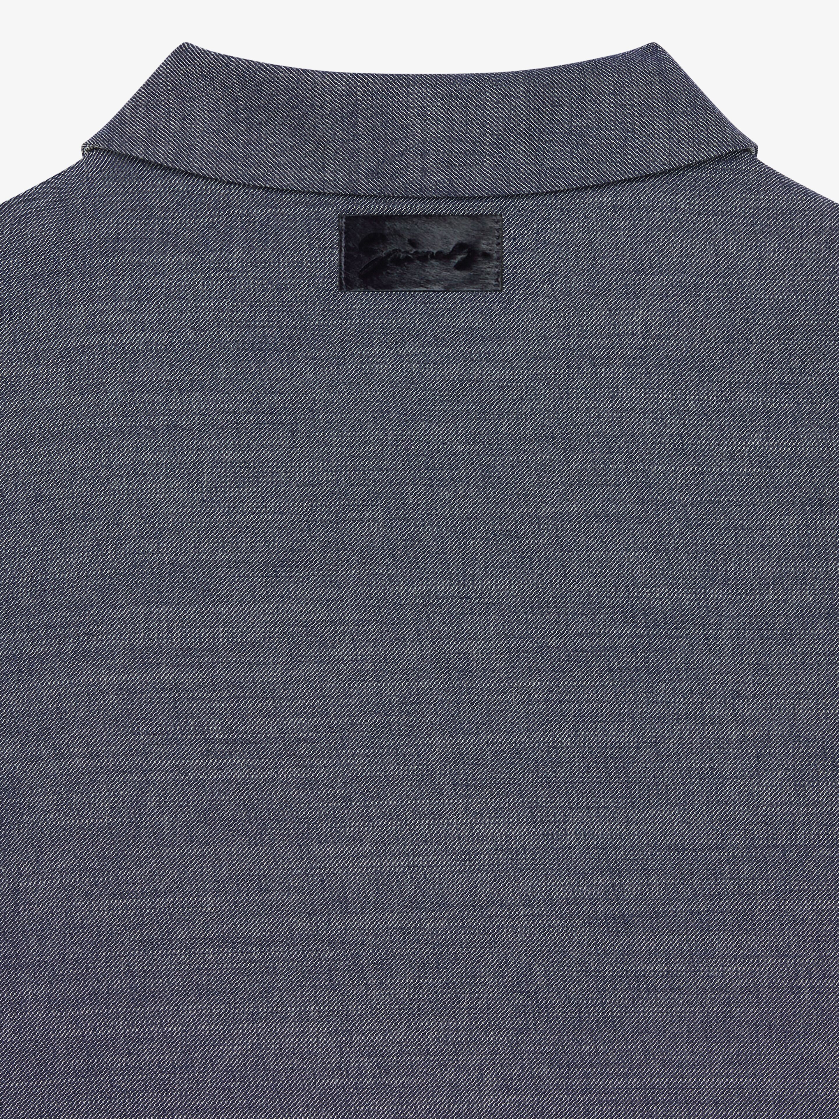 Overshirt in double face denim in - indigo blue | Givenchy US